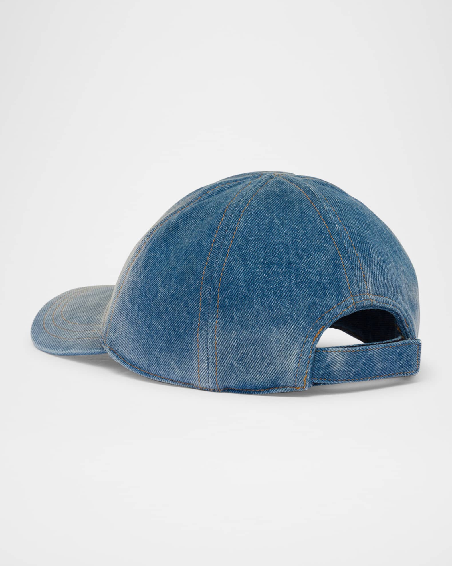 Triangle Logo Denim Baseball Cap 1