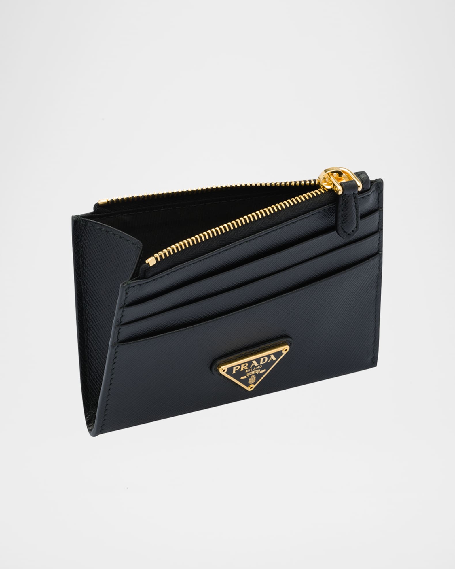 PRADA★Saffiano Leather Card Holder★カードホルダー＊送料込 Prada Saffiano Leather Credit Card Holder | Black | FARFETCH