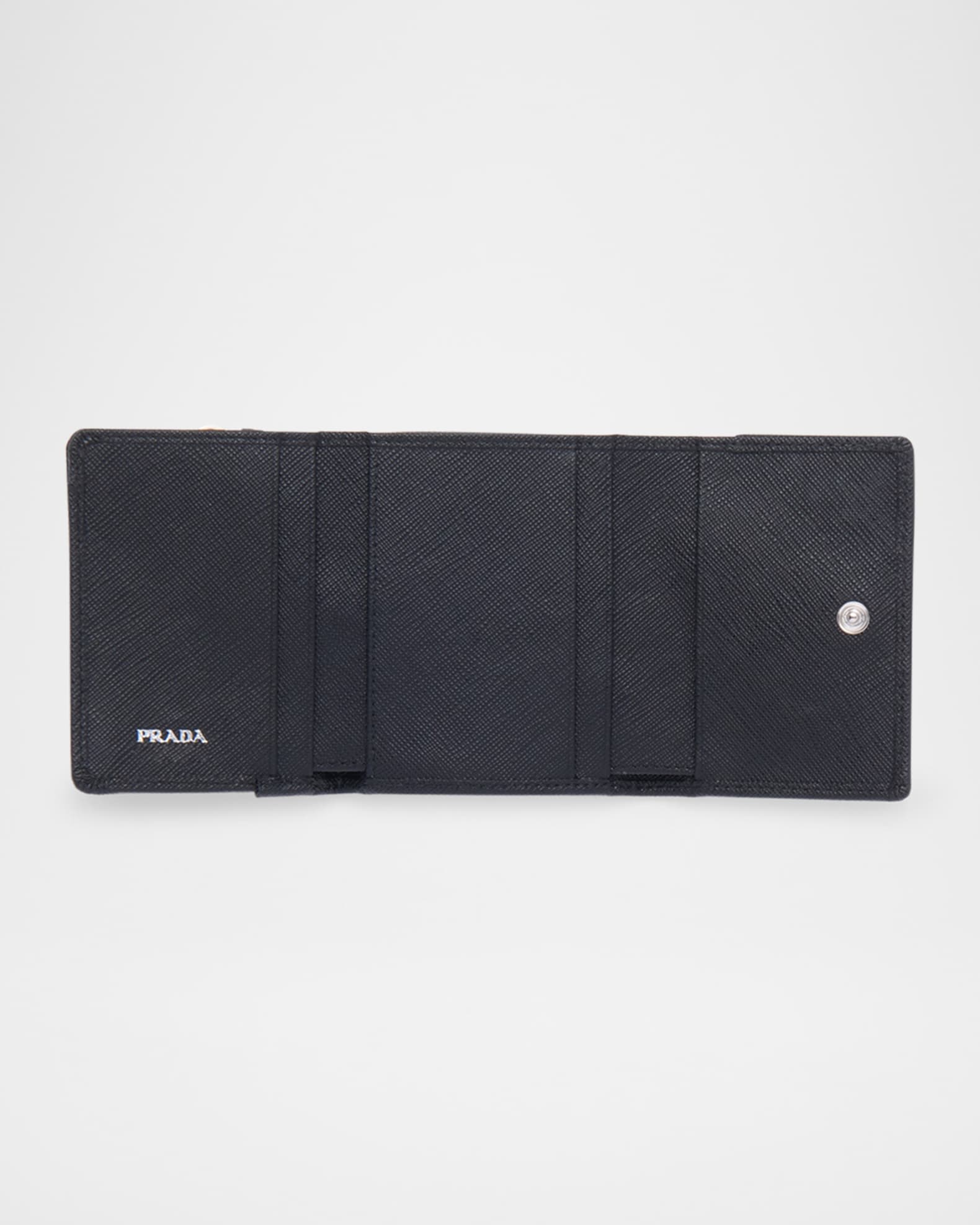 Prada Small Saffiano Leather Trifold Wallet | Neiman Marcus
