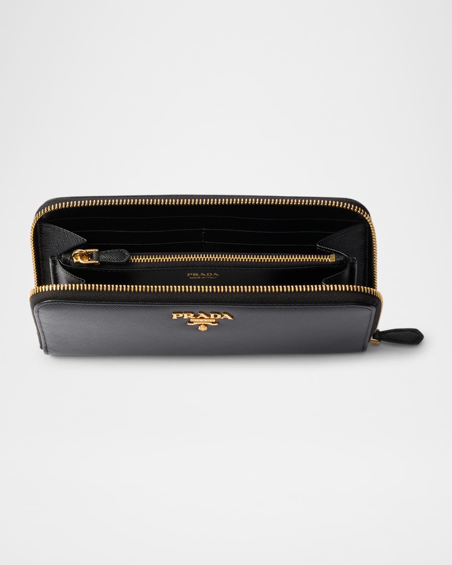 Prada Large Continental Leather Wallet | Neiman Marcus