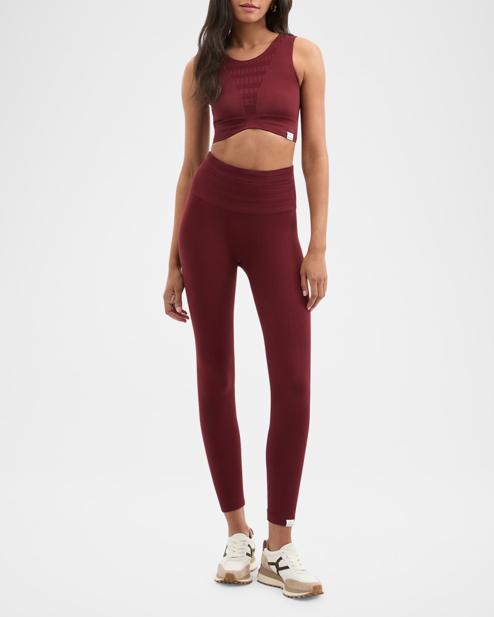 x Veronica Beard Sculpt Seamless Sports Bra 1