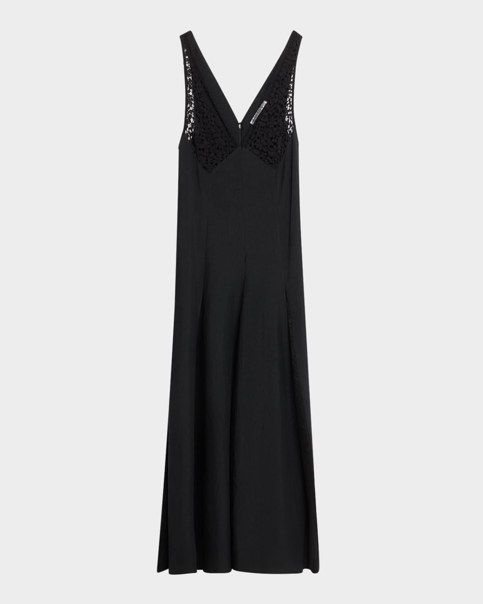 V-Neck Lace But Midi Dress 0