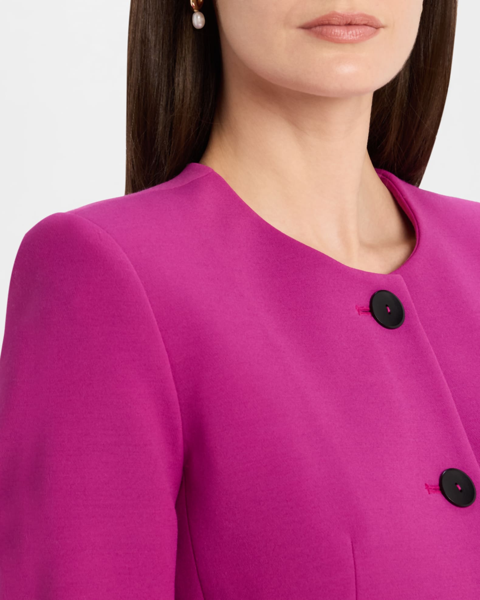 MARIA MCMANUS Single-Breasted Shrunken Jacket | Neiman Marcus