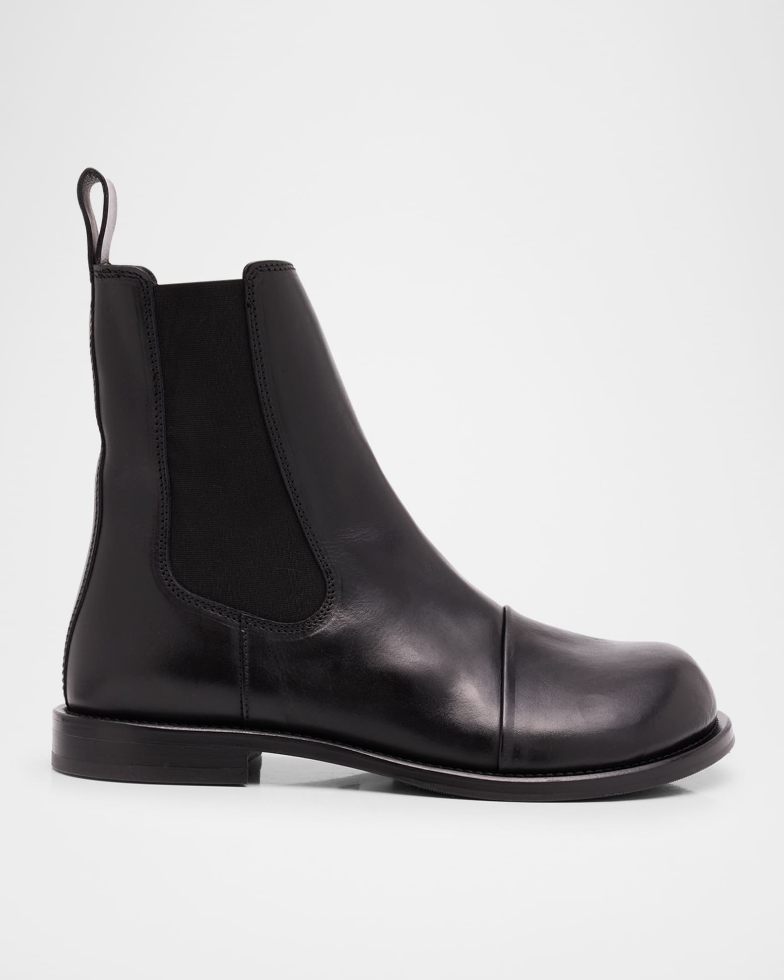Men's Leather Cap-Toe Chelsea Boots 0
