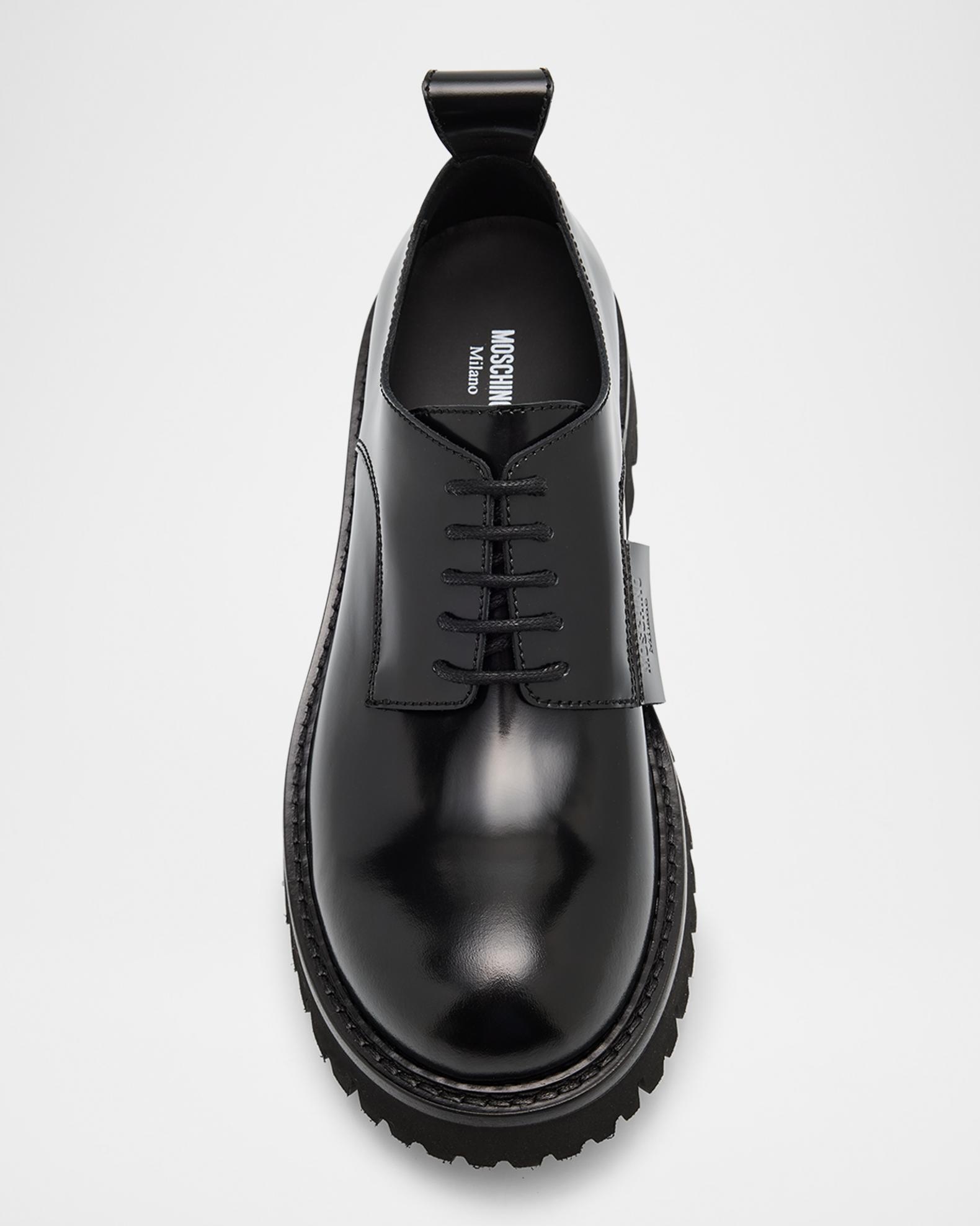 Moschino Dress Shoes Aged calfskin Derby shoes | Moschino main image 4