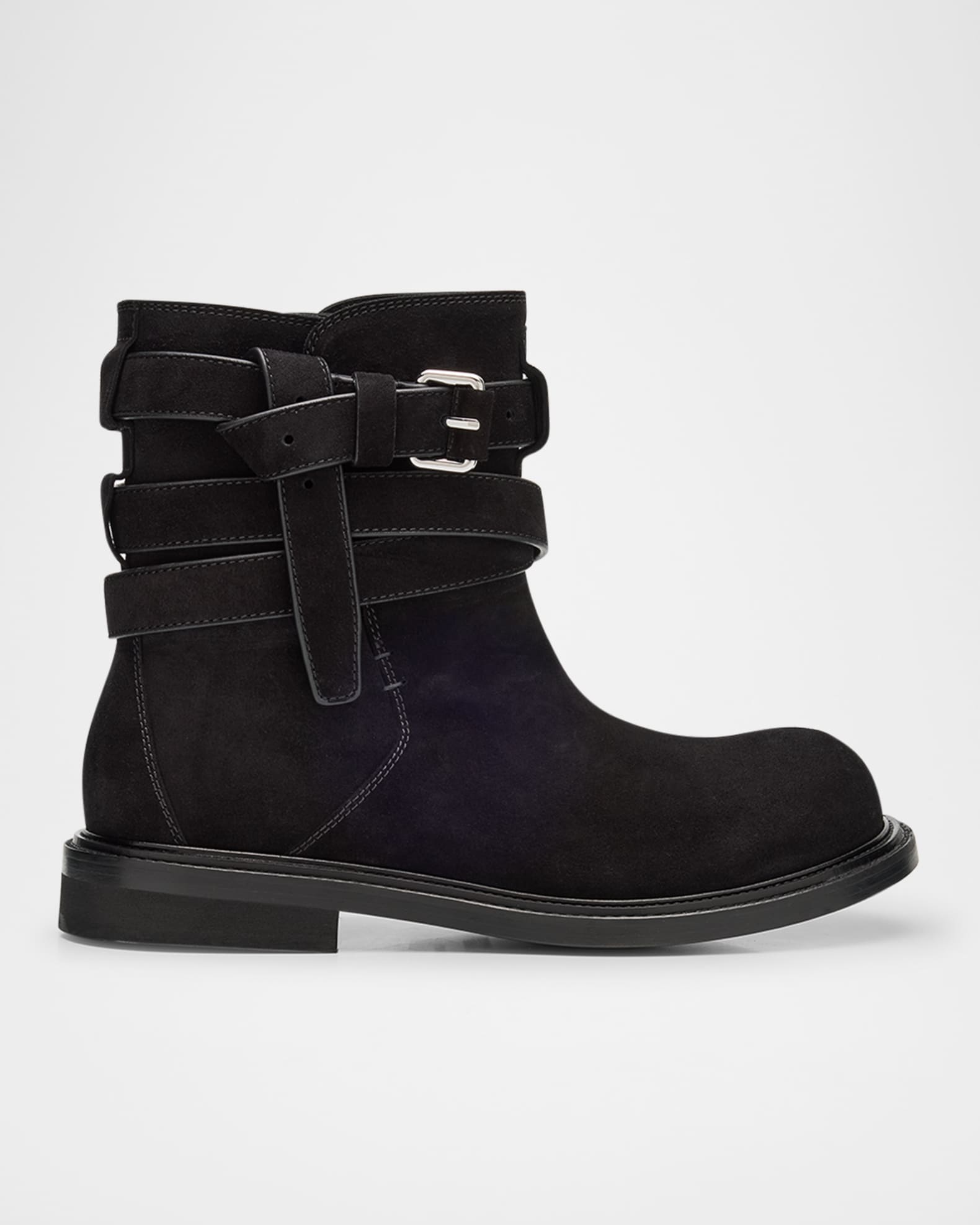 Men's Oliver Leather Wrap-Buckle Ankle Boots 0