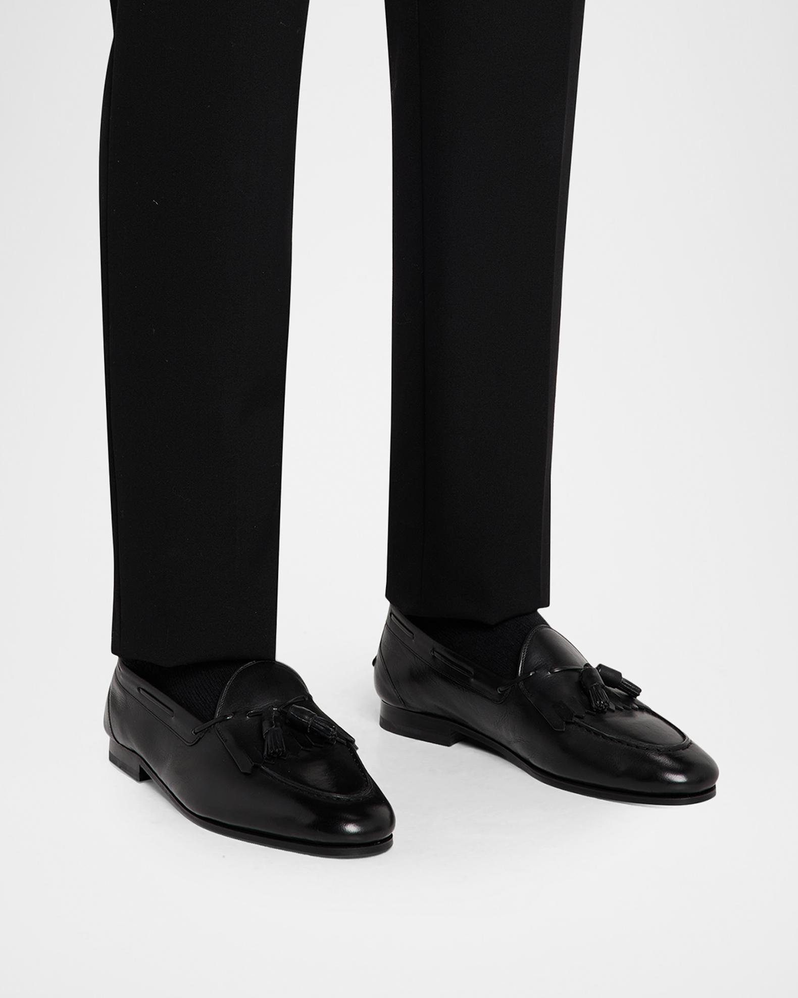 Bally Men\'s Continental Switzerland Black Leather Loafers Size 12B Bally Men main image 3