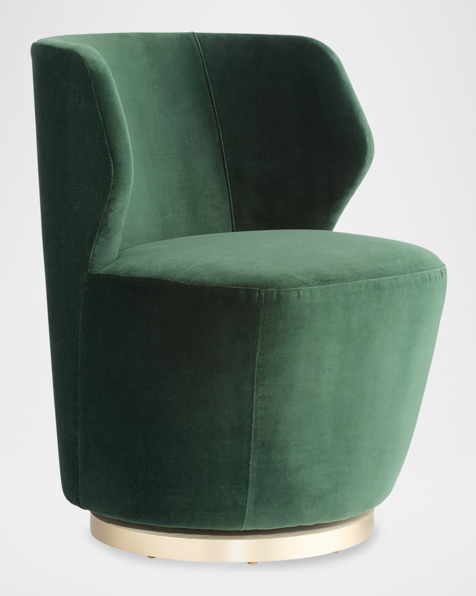 Poppy Velvet Swivel Chair 0