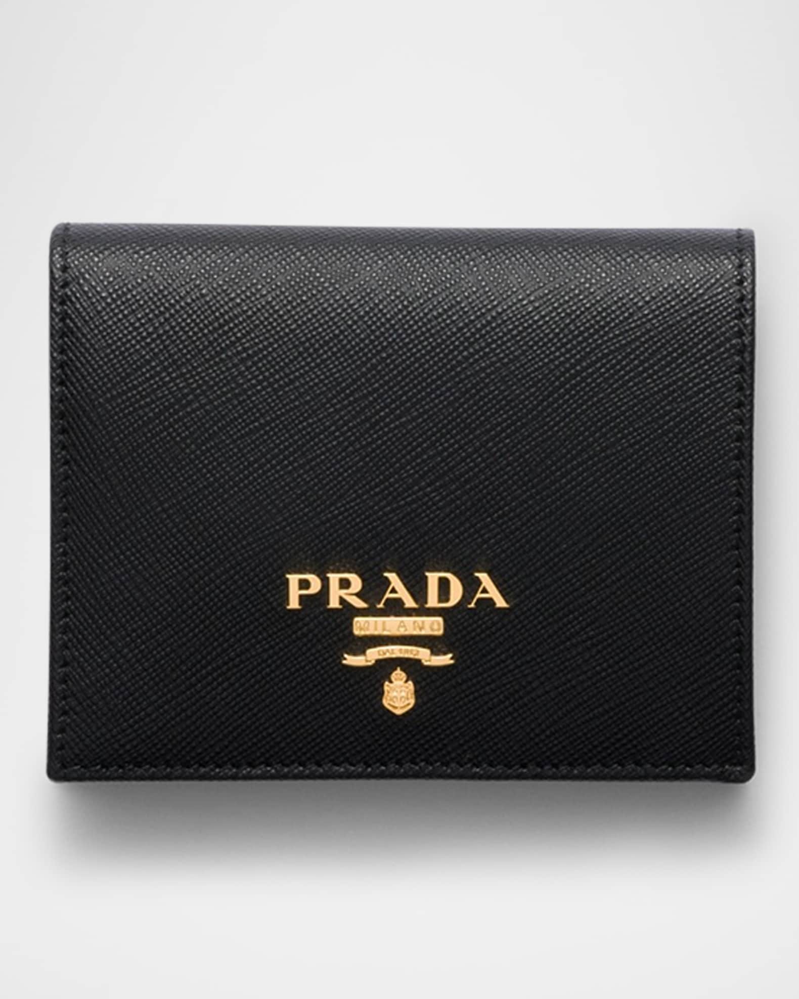 Prada Small Saffiano Leather Bifold Wallet Neiman Marcus