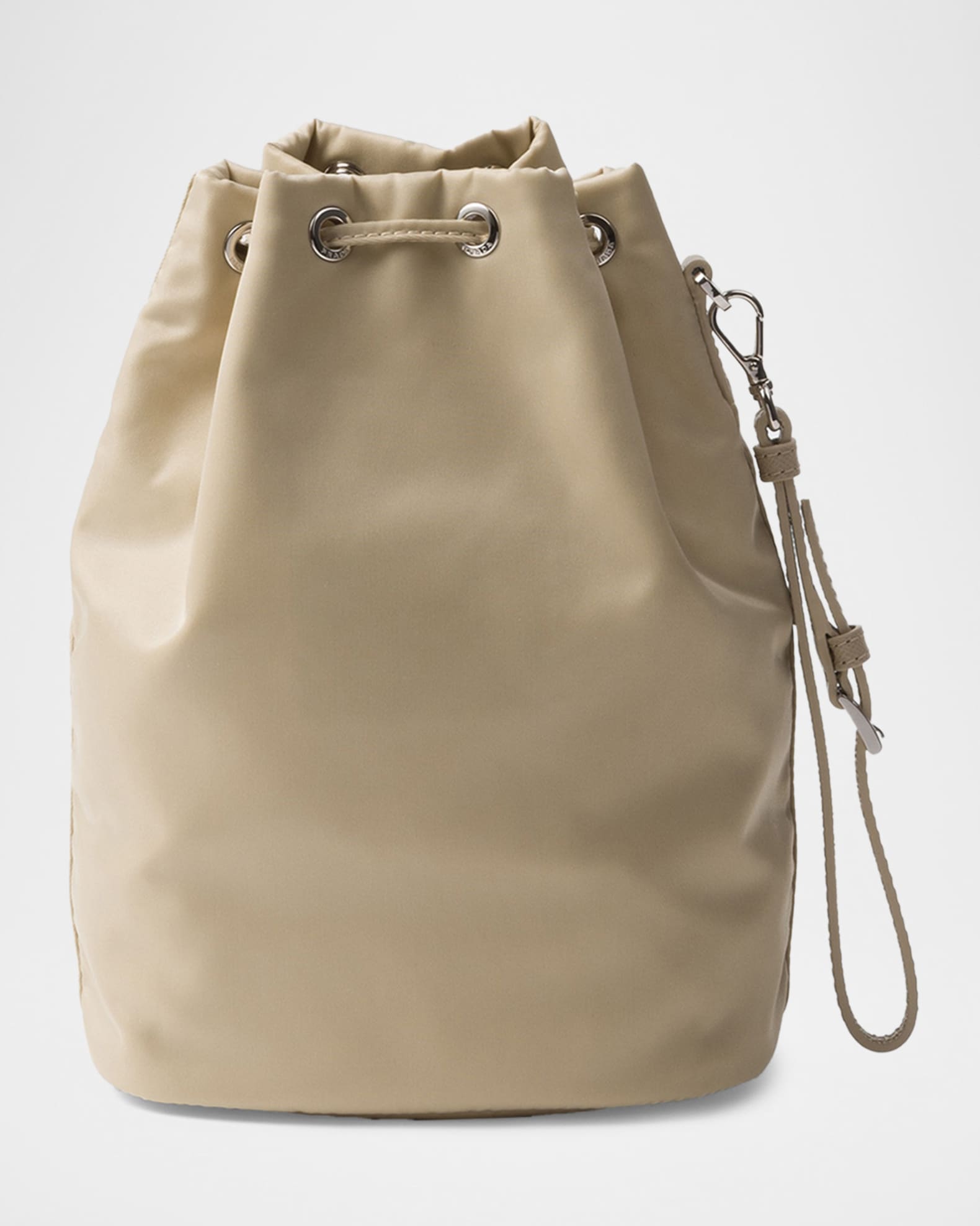 Prada Nylon Drawstring Pouch Wristlet | Neiman Marcus