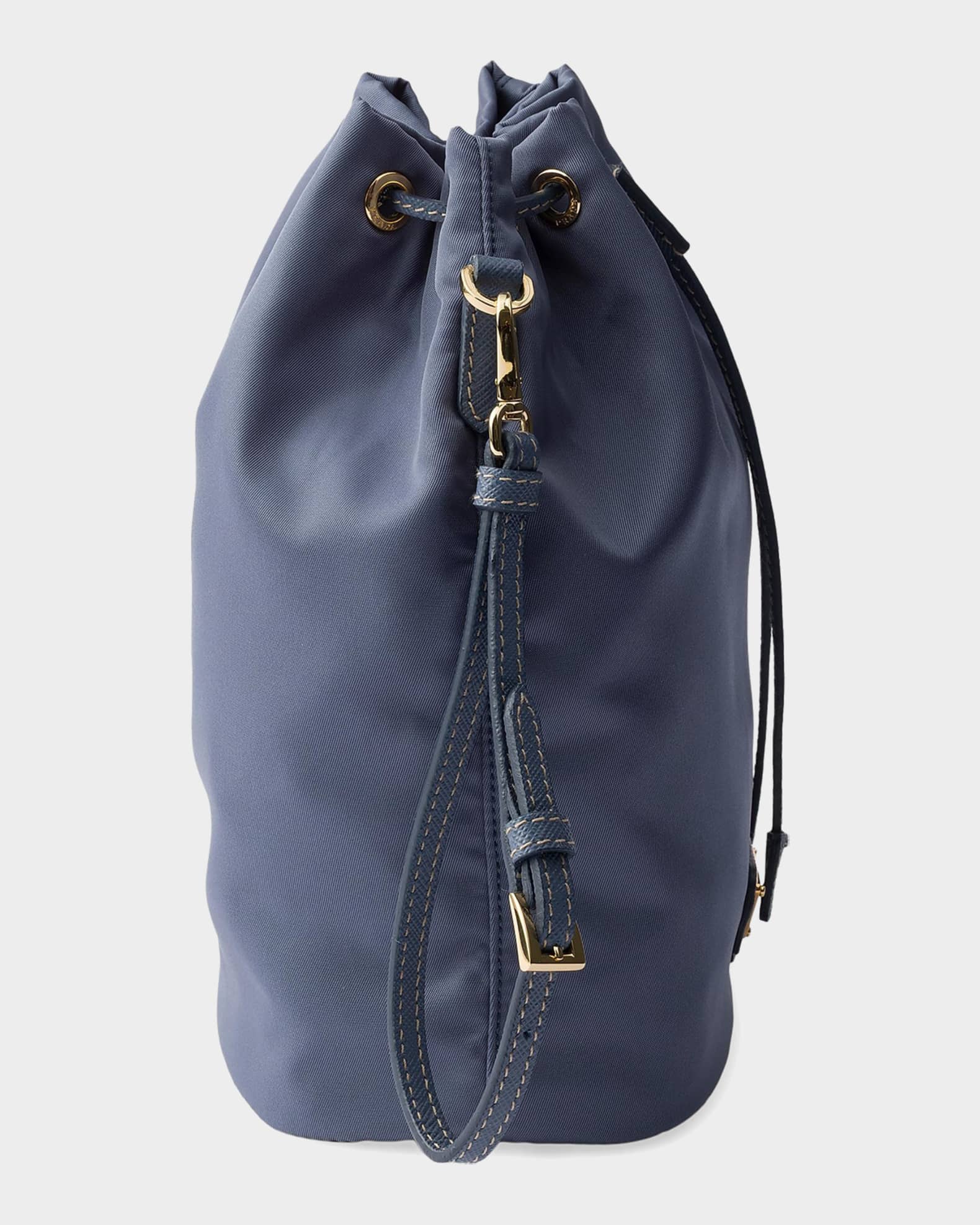 Prada Nylon Drawstring Pouch Wristlet | Neiman Marcus