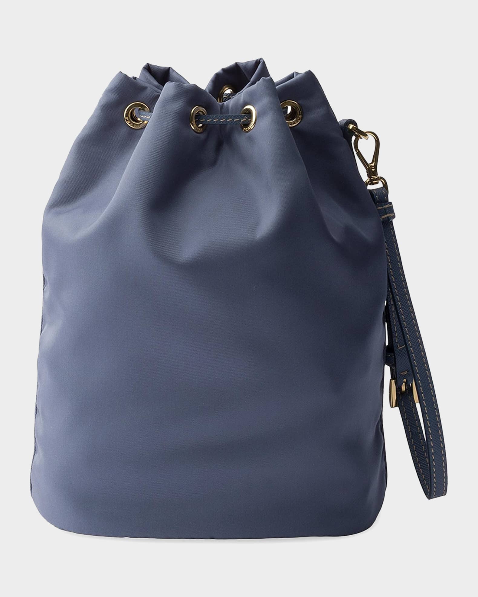 Prada Nylon Drawstring Pouch Wristlet | Neiman Marcus