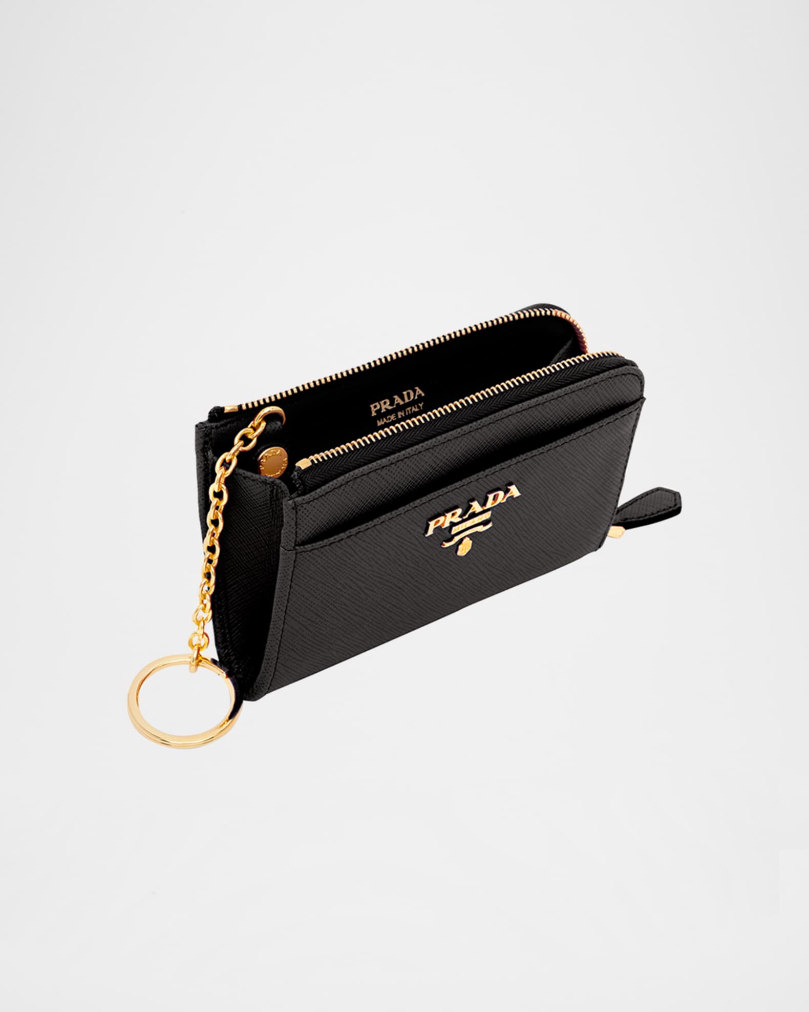 Leather Card Case with Key Ring 1