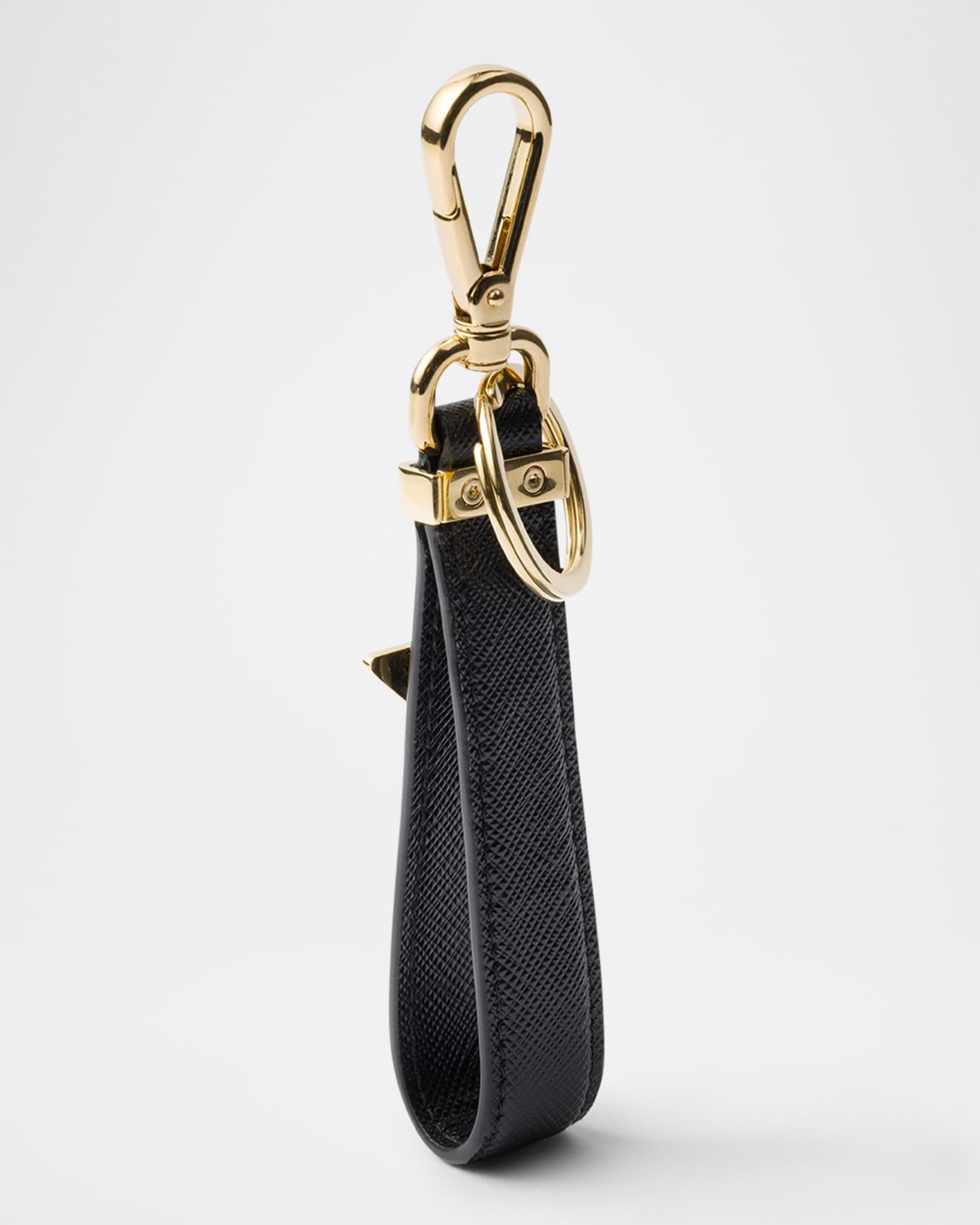 Prada Saffiano Leather Key Ring | Neiman Marcus