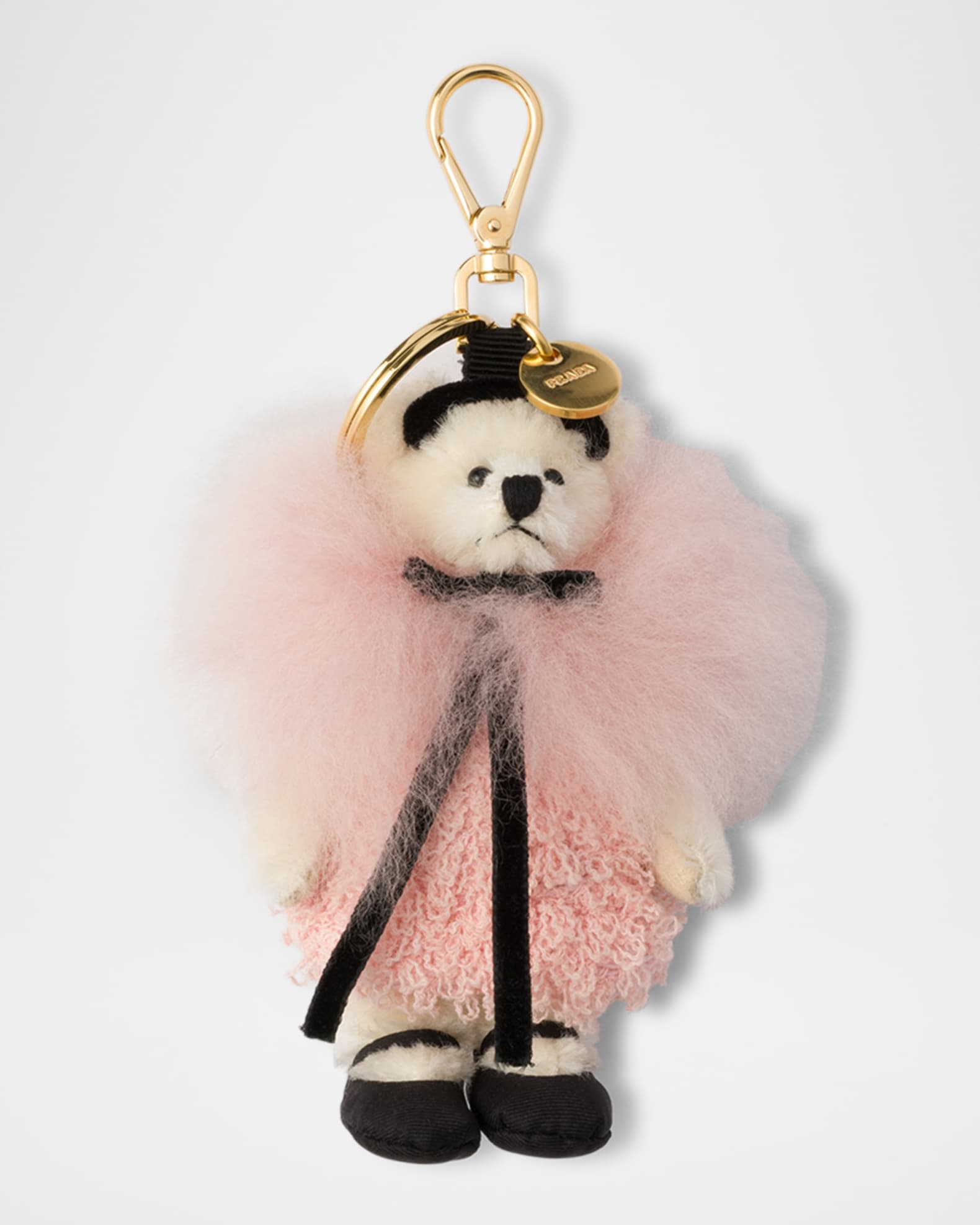 Teddy Bear Bag Charm with Metal Ring 0