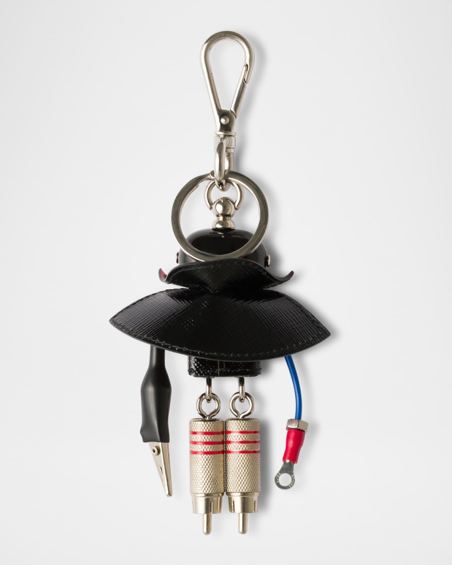 Prada Robot Saffiano Leather Bag Charm | Neiman Marcus