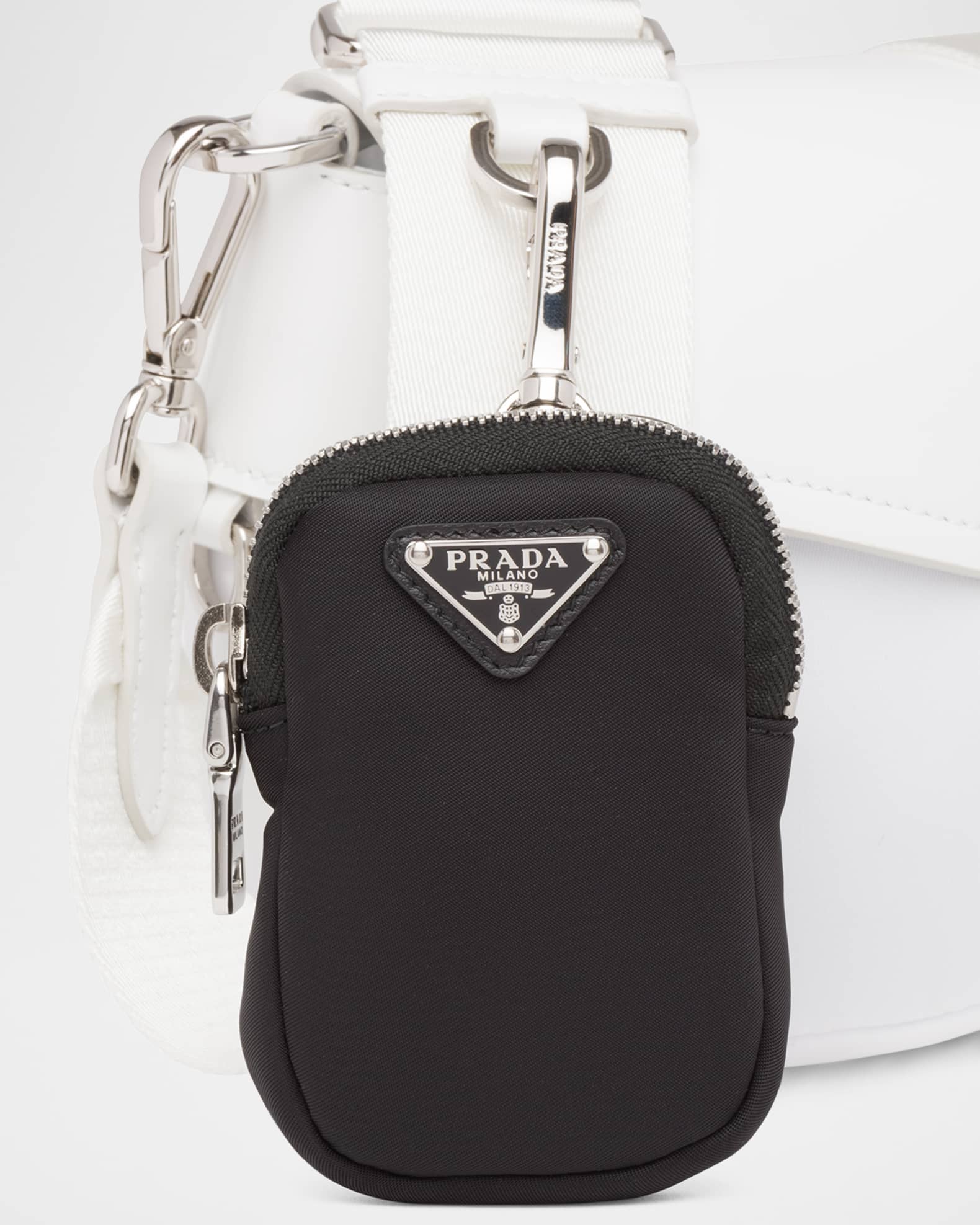 PRADA Re-nylon ミニポーチ Prada Re-Nylon Mini Zip Pouch | Neiman Marcus