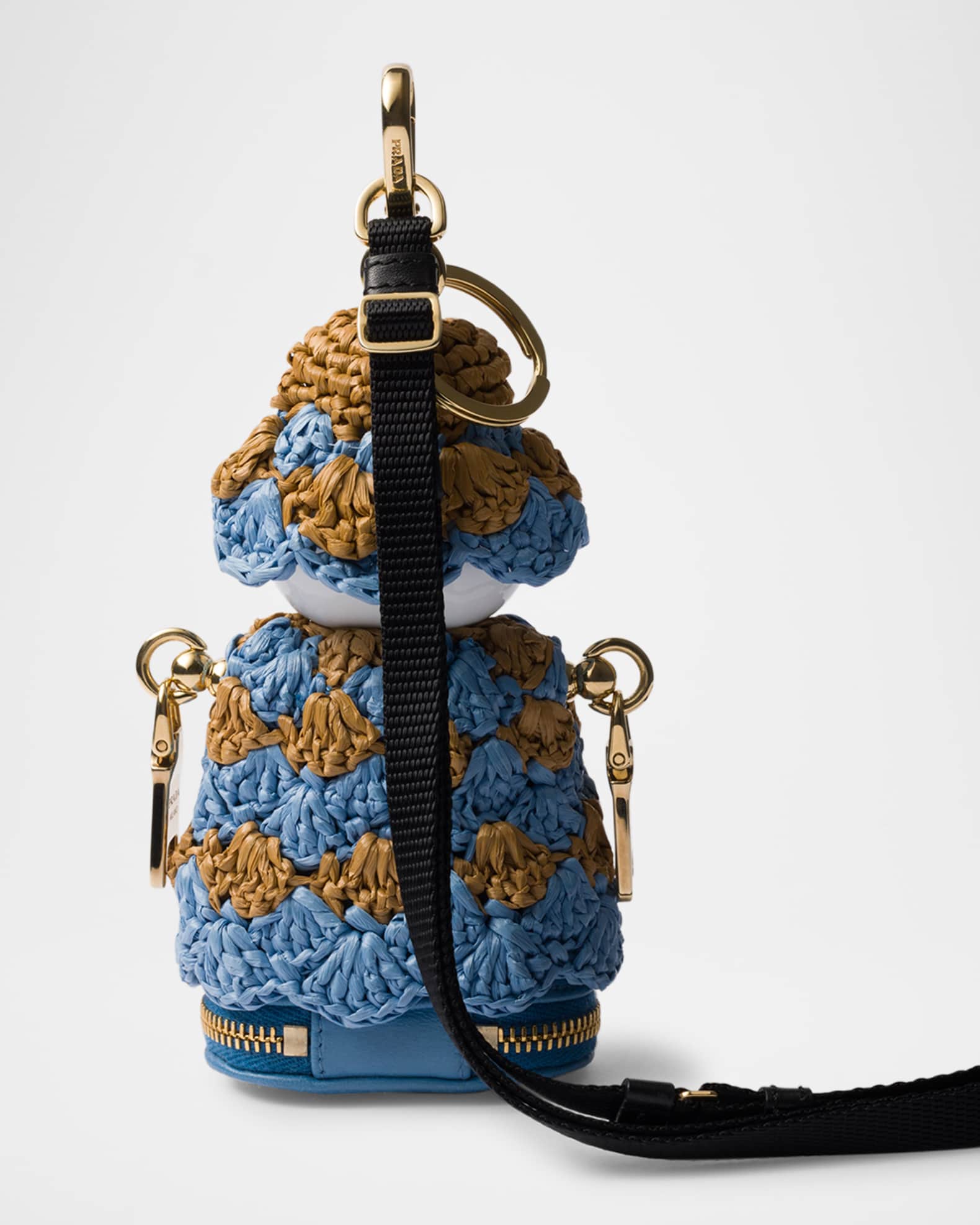 Prada Soft Robot Crochet Bag Pendant | Neiman Marcus