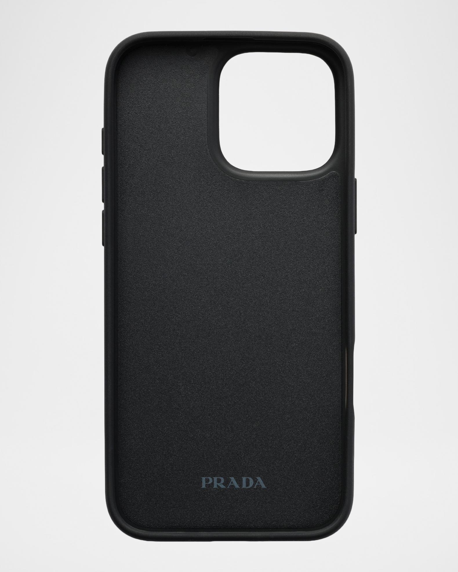 Prada iPhone 16 Pro Max Saffiano Leather Phone Case | Neiman Marcus