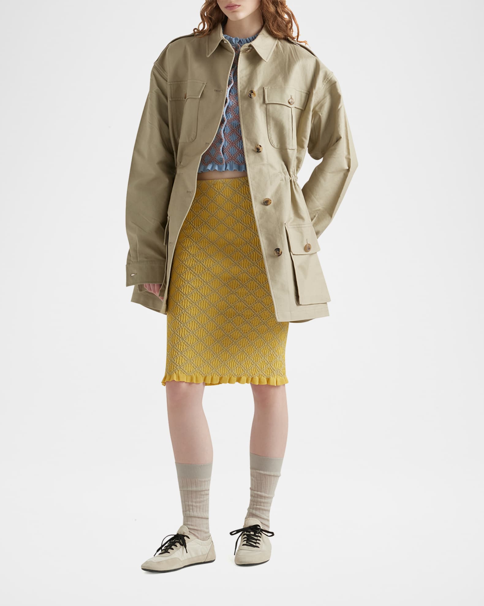 【送料&関税込】Prada Yellow Cashmere Mini Skirt Prada Cashmere miniskirt - Dresses & Skirts - Compare Prices