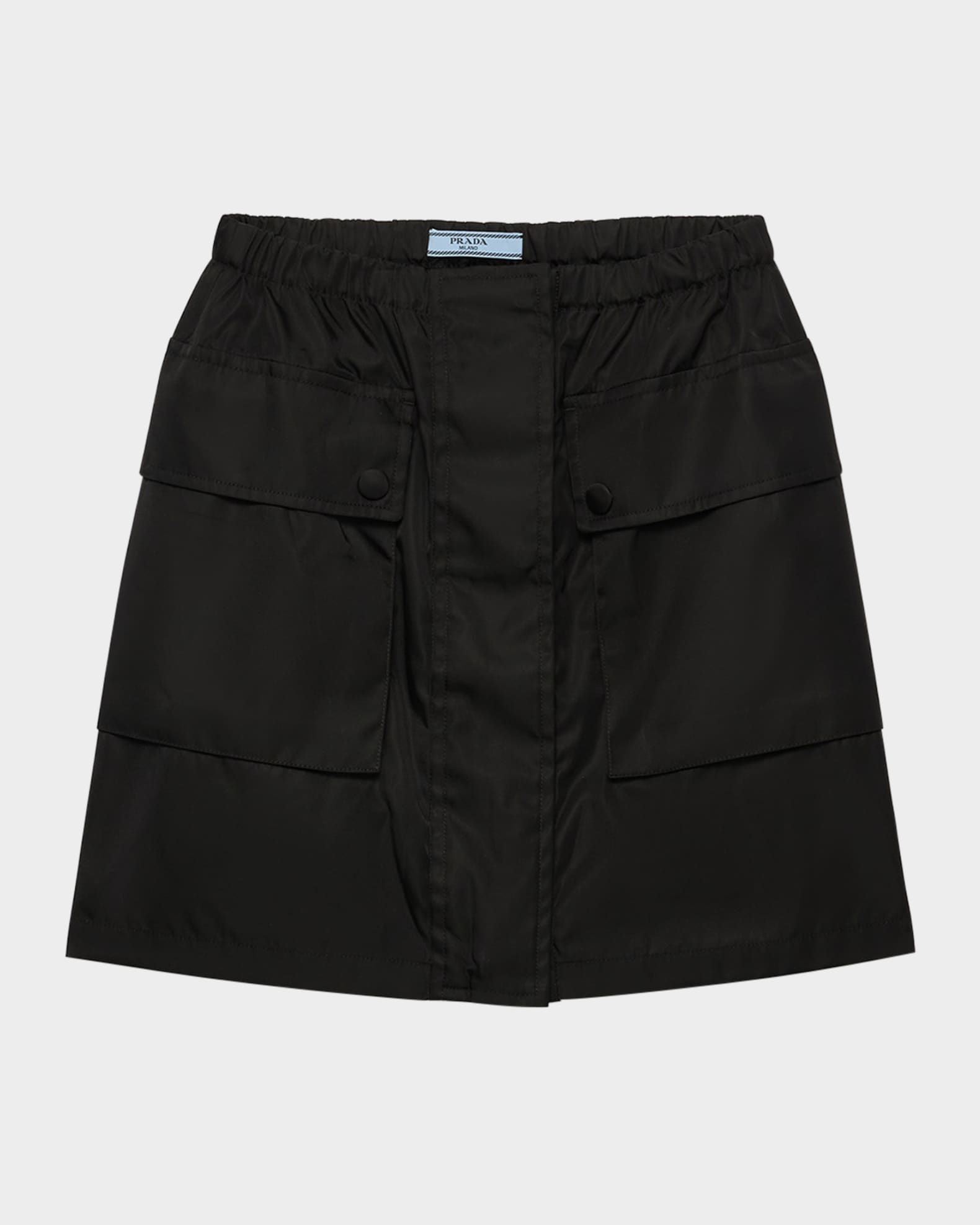 ミニスカート Prada Black Cotton Blend Mini Skirt Cotton-blend miniskirt in black - Prada | Mytheresa