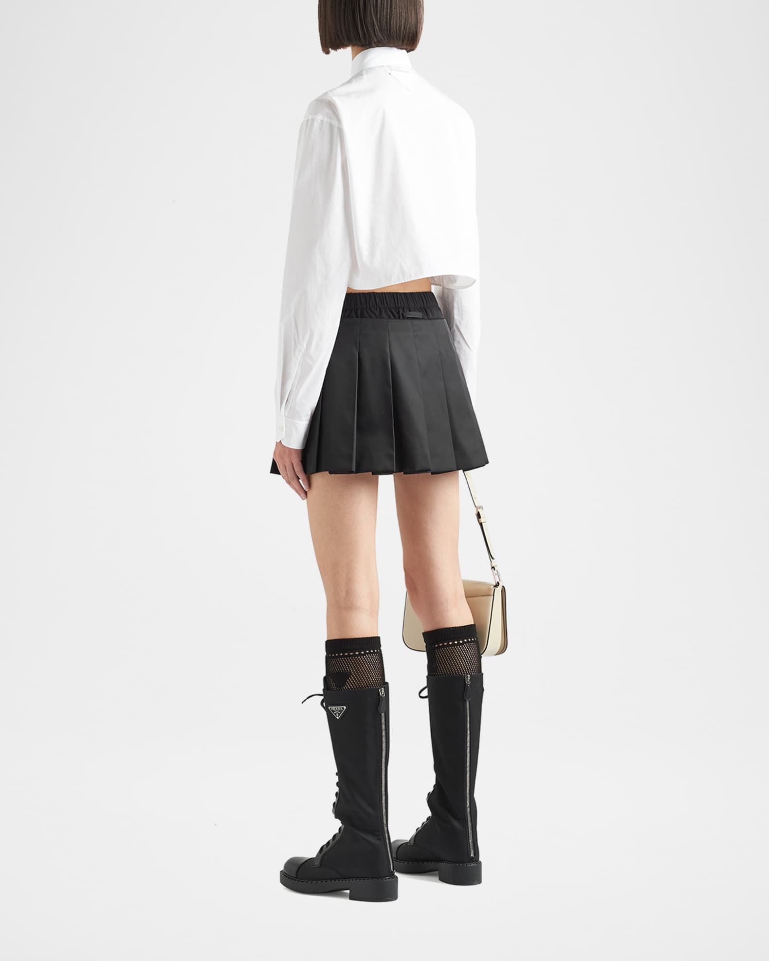ミニスカート PRADA PLEATED MINI SKIRT Prada Pleated Re-Nylon Miniskirt | Saks Fifth Avenue