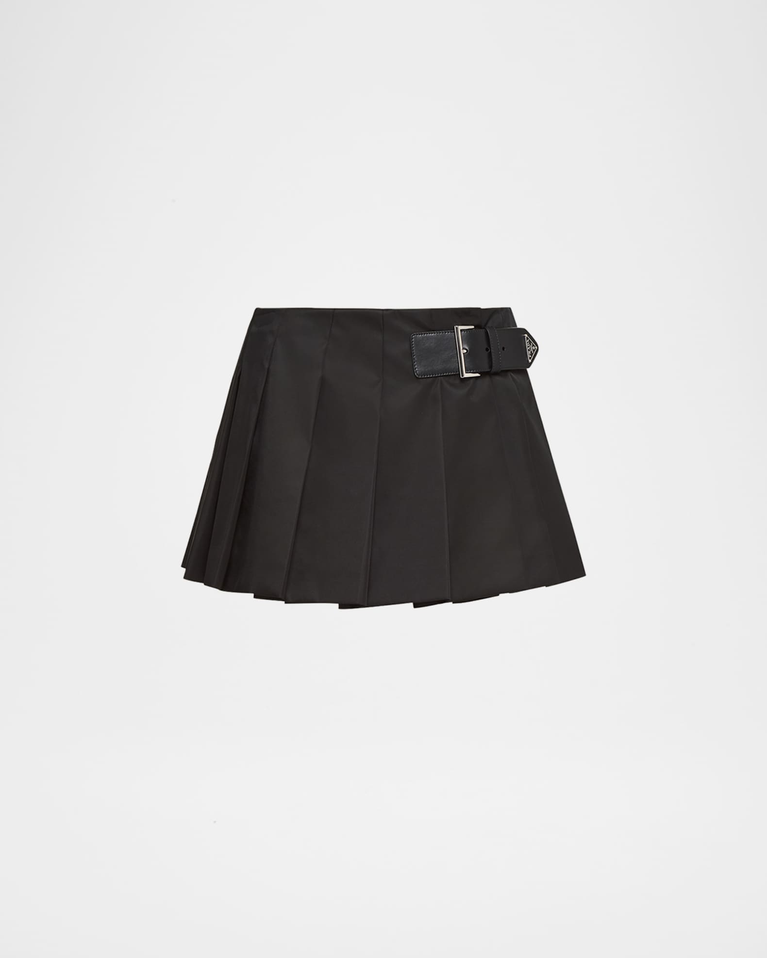 Prada Pleated Re-Nylon Mini Skirt | Neiman Marcus