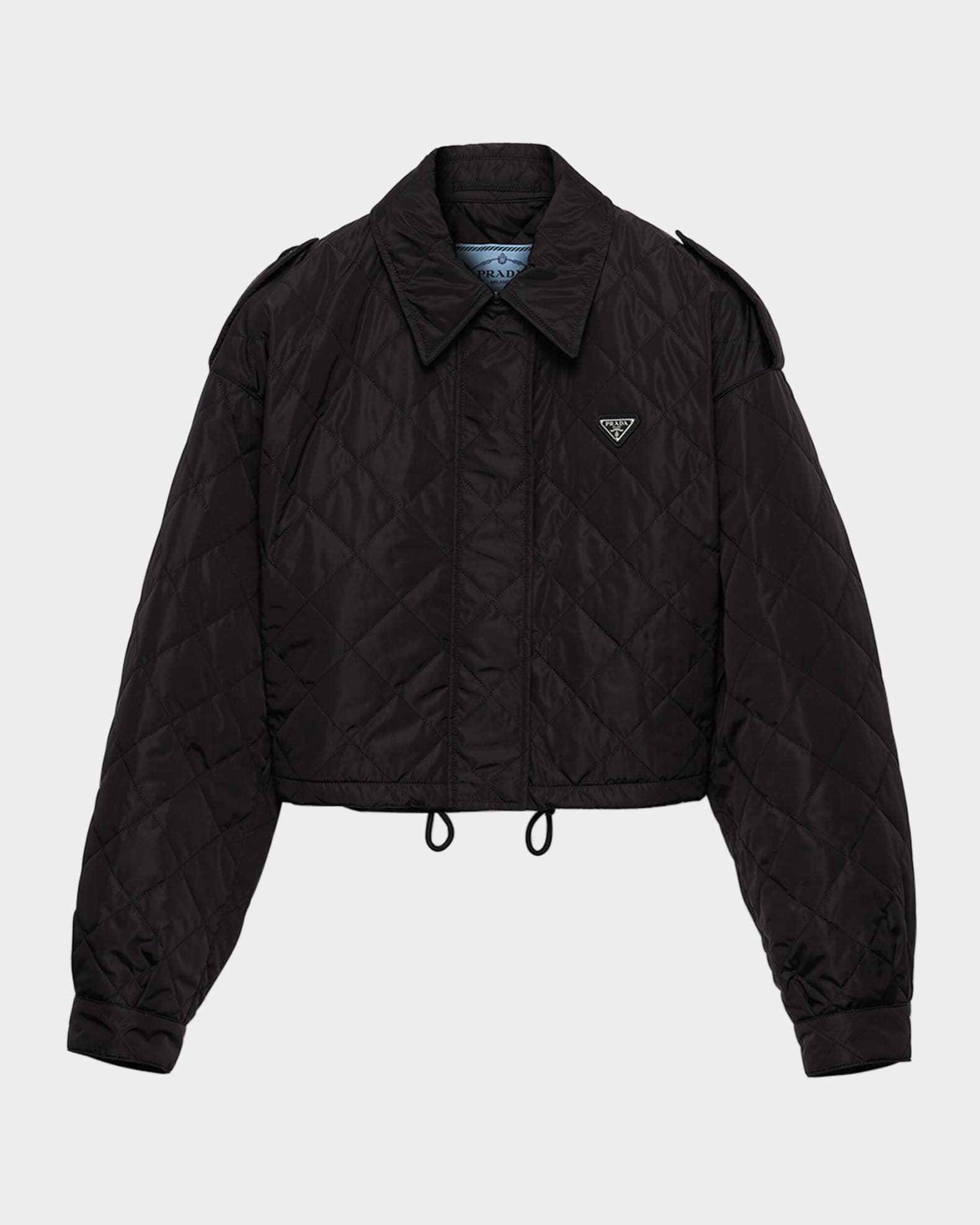Quilted Lightweight Re-Nylon Crop Blouson Jacket 0