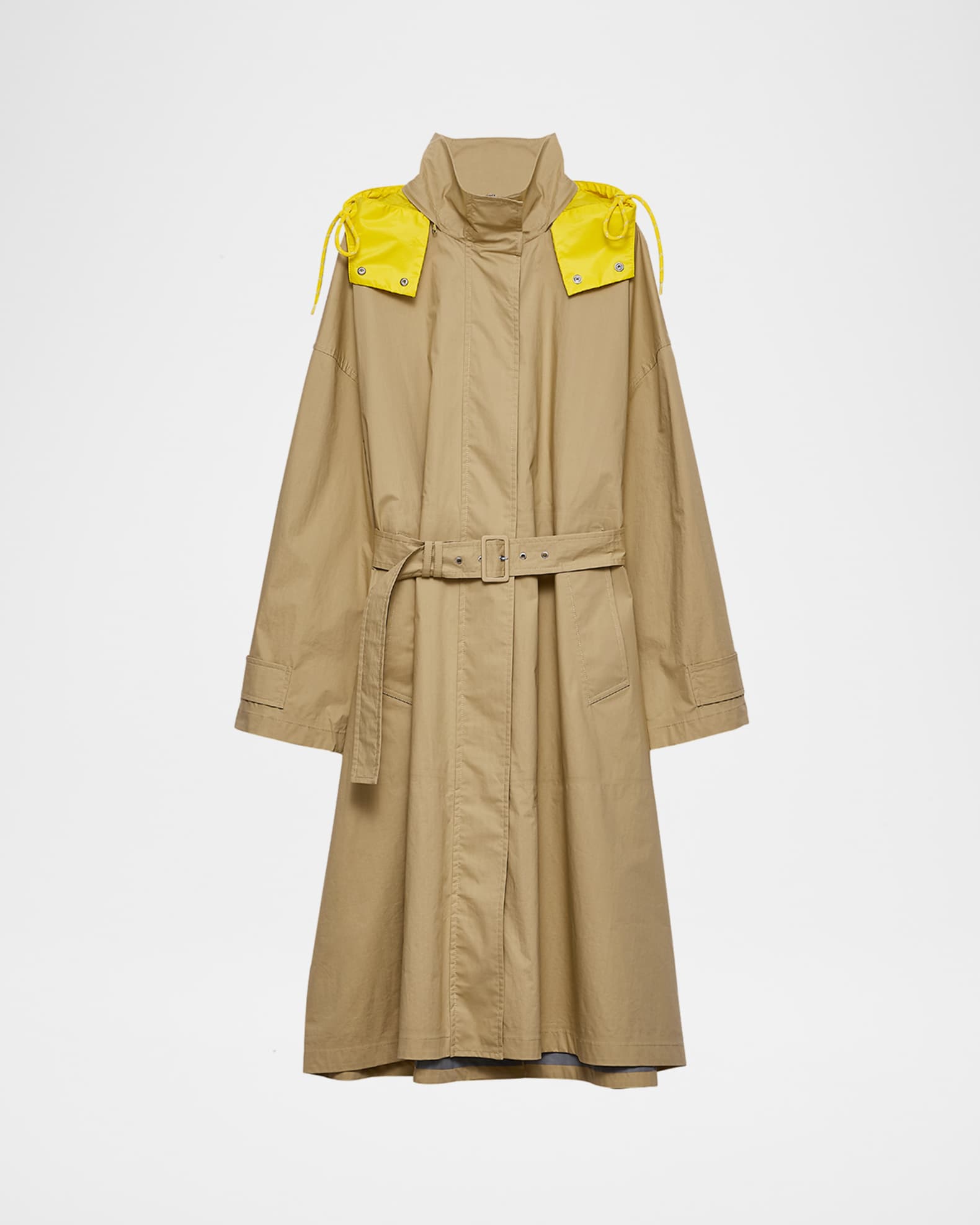 Hooded Technical Poplin Raincoat 0