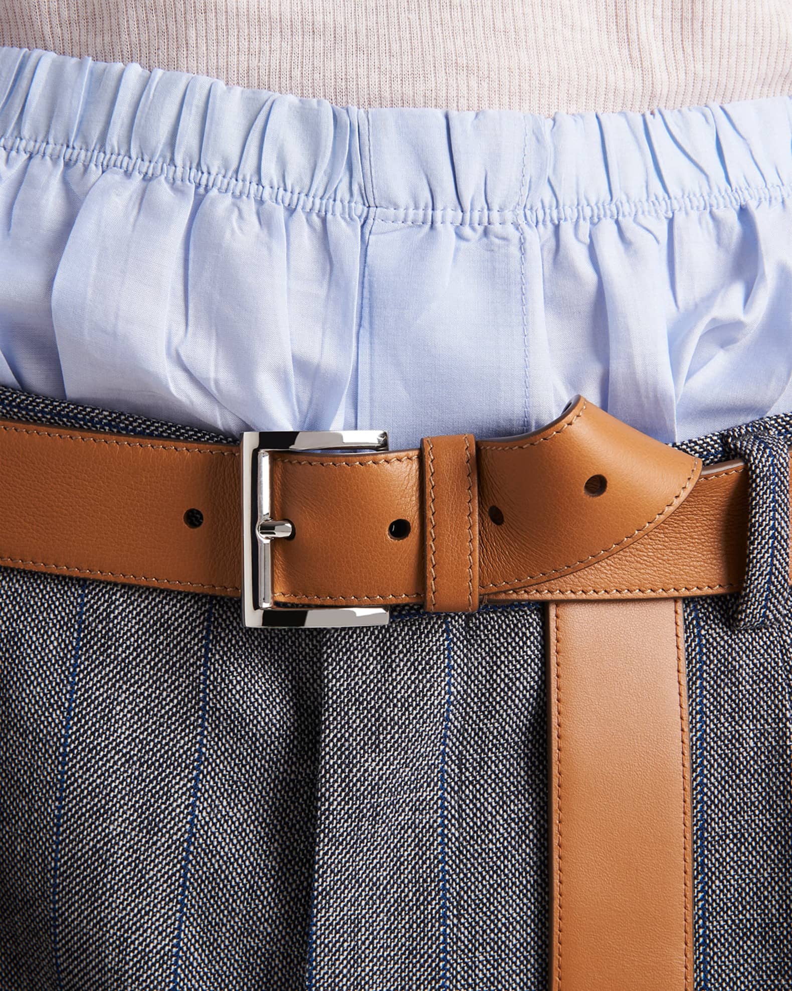 ★関税込★PRADA★プラダ Brown leather belt ベルト★BROWN★ Prada Saffiano Leather Belt | Brown | FARFETCH
