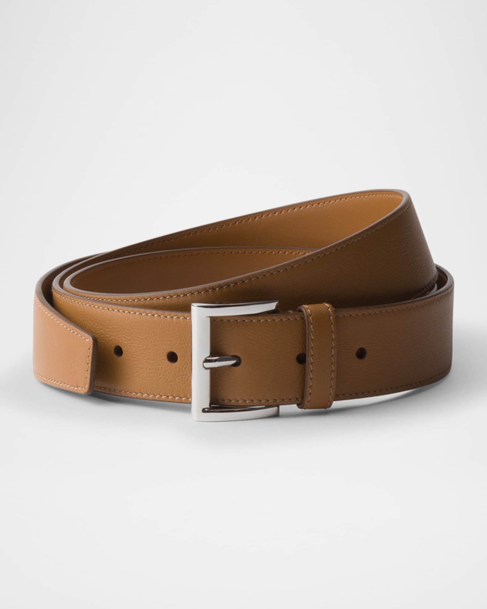 ベルト PRADA BROWN LEATHER BELT Prada Men's Antiqued Leather Western Belt | Neiman Marcus