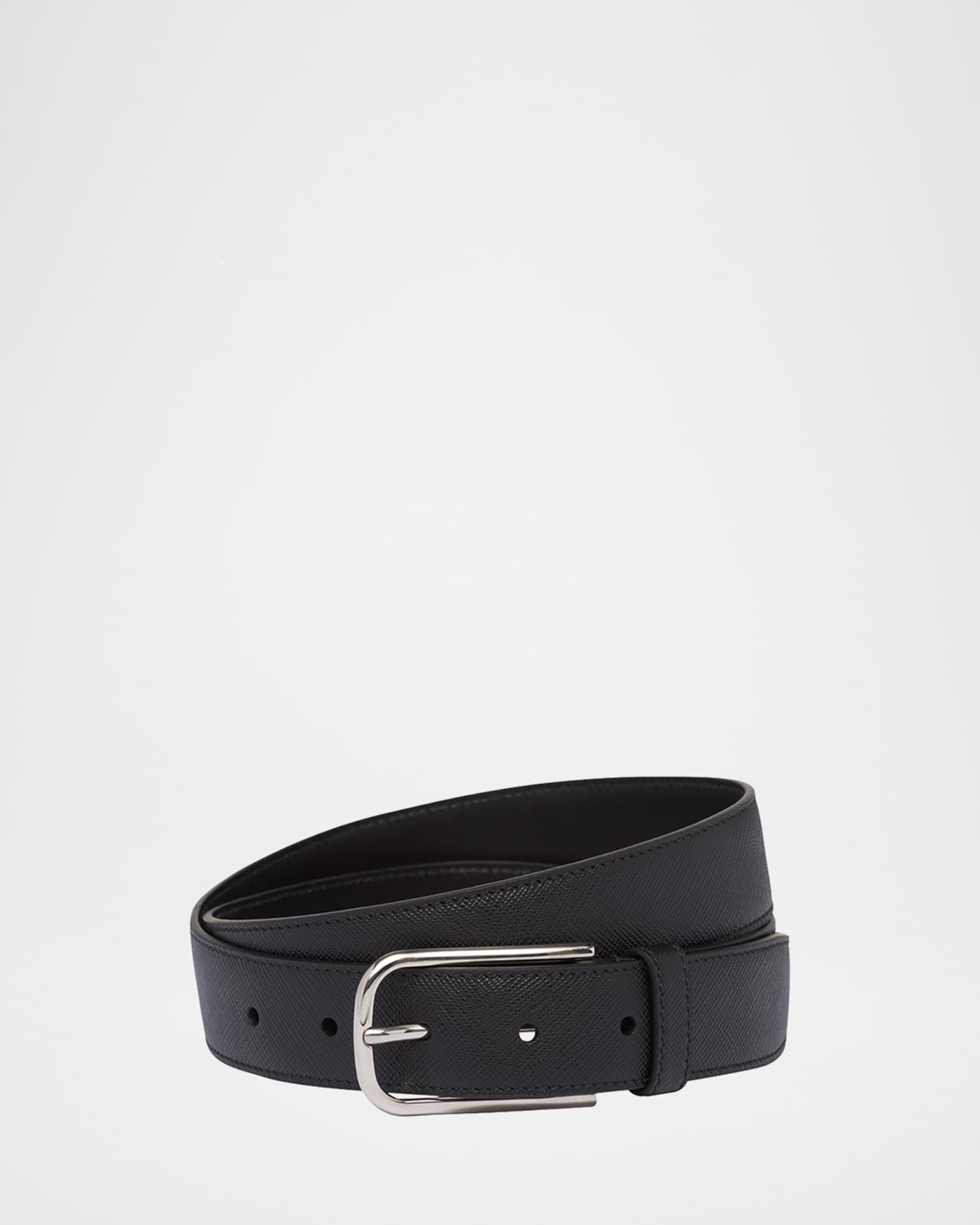 ベルト PRADA Saffiano Leather Belt 0400021849790_BLACKGOLD?wid=
