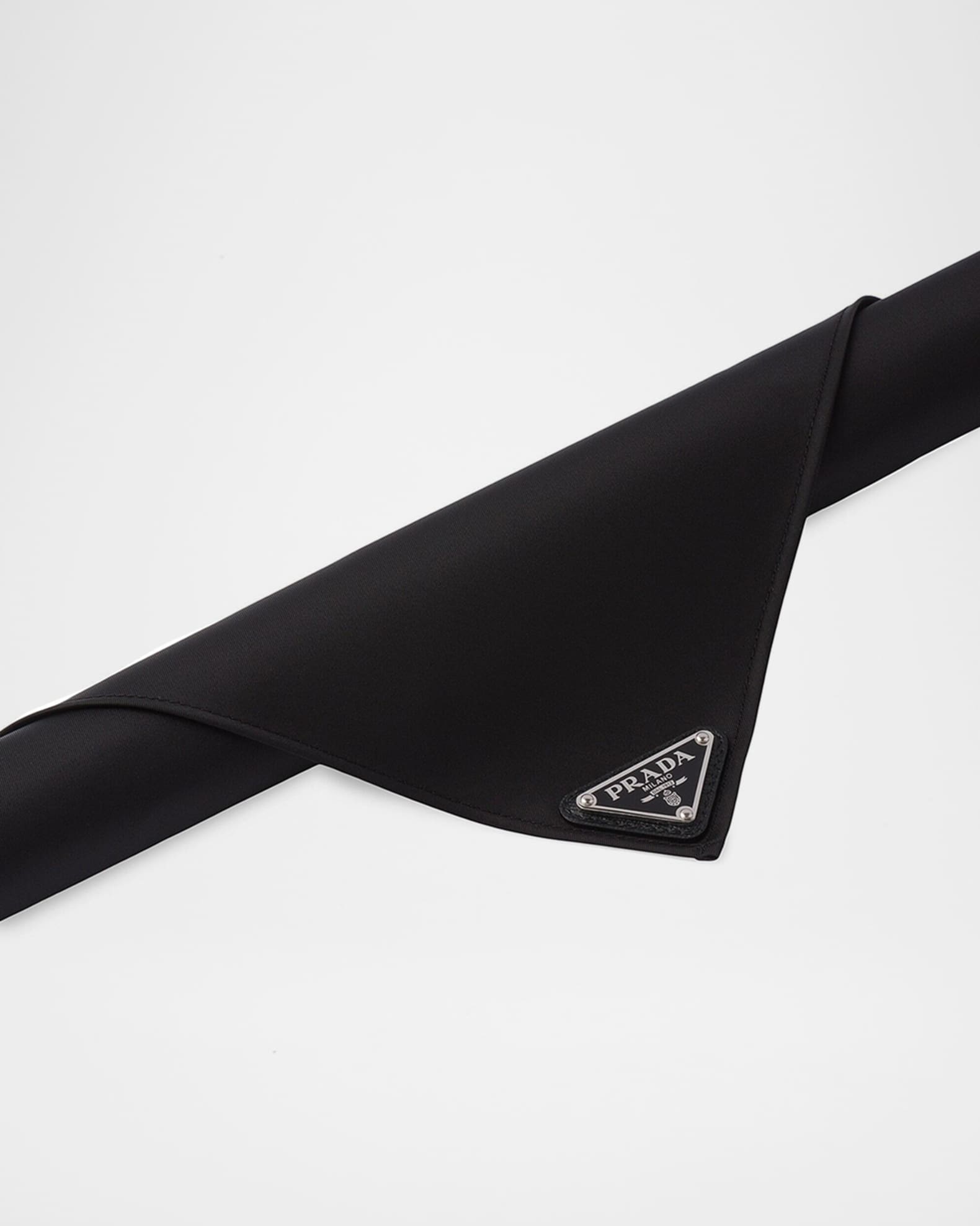 Prada Men's Re-Nylon Triangle Logo Scarf | Neiman Marcus