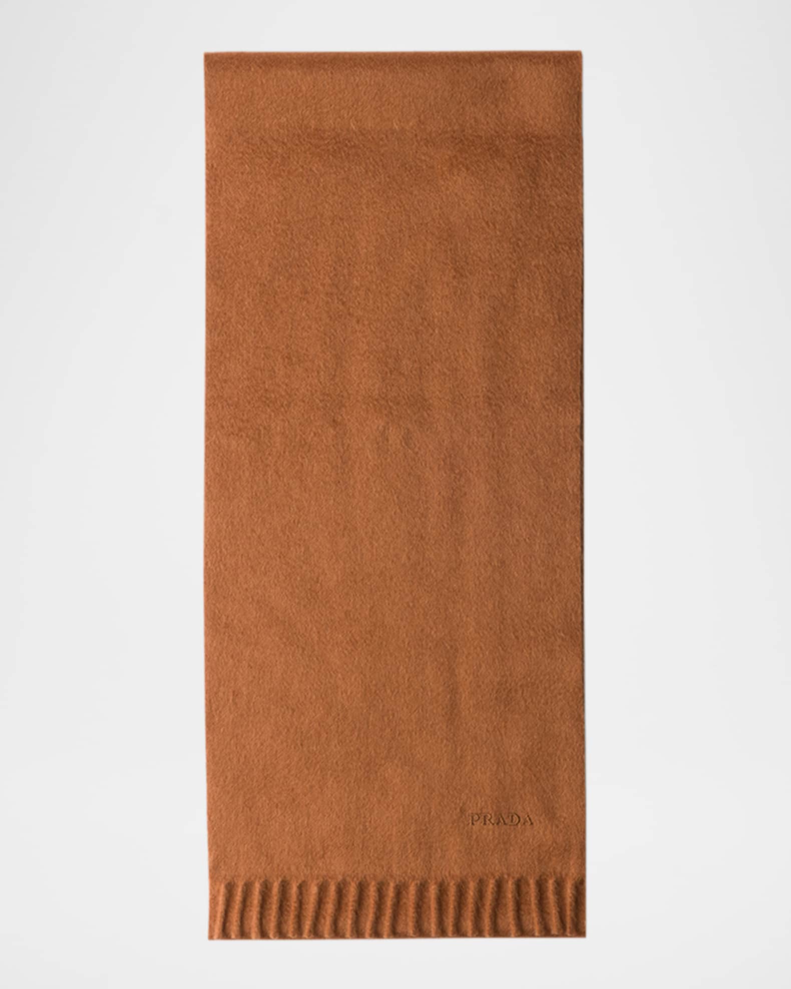 Men's Cashmere Embroidered-Logo Scarf 0