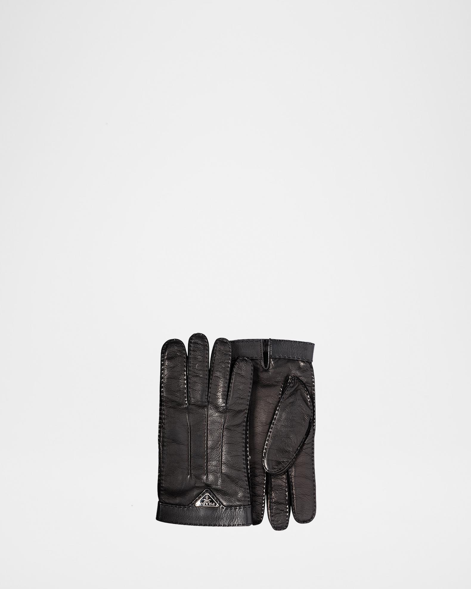 Prada Men's Napa Leather Gloves | Neiman Marcus
