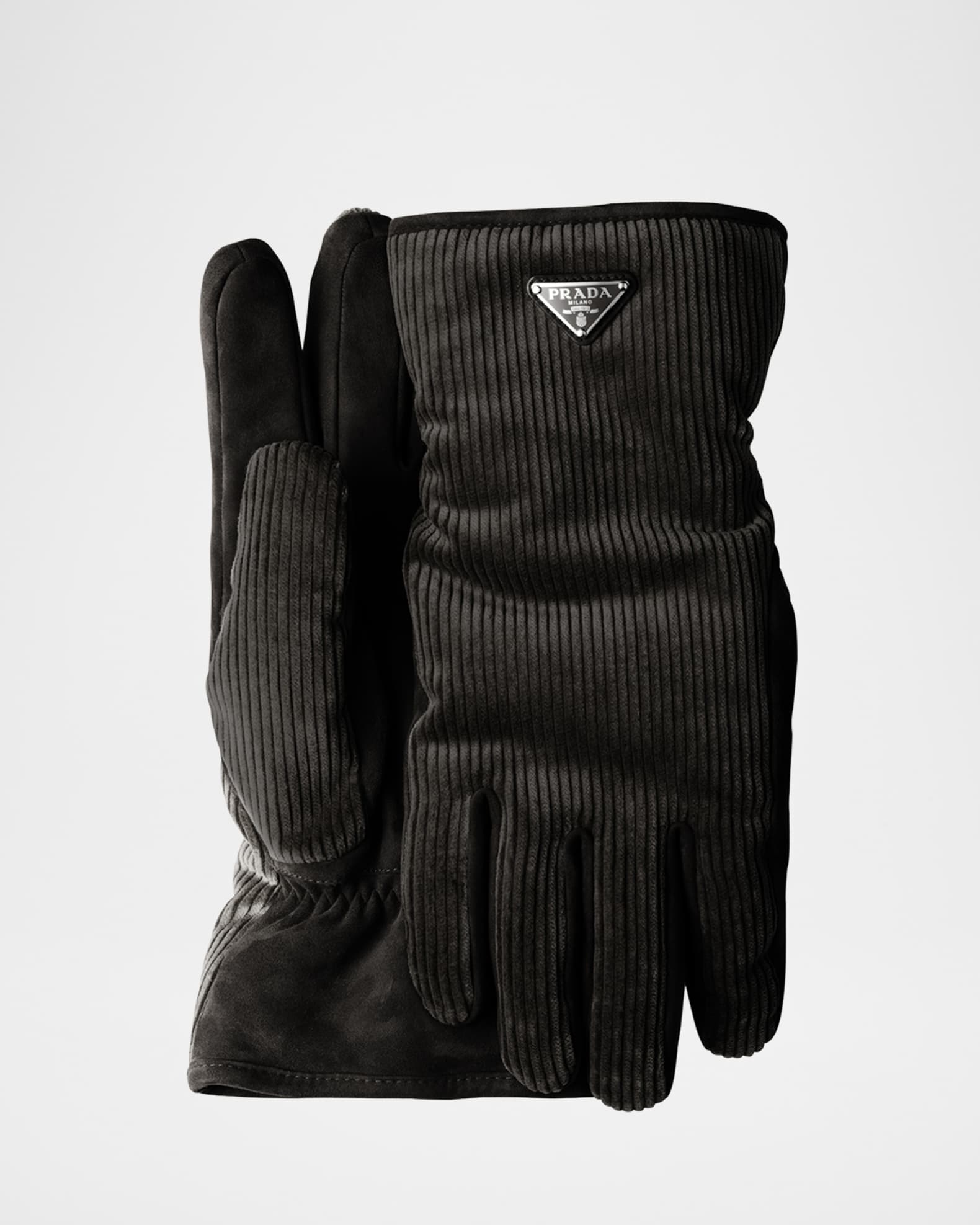 Men's Velluto Coste Corduroy and Suede Gloves 0
