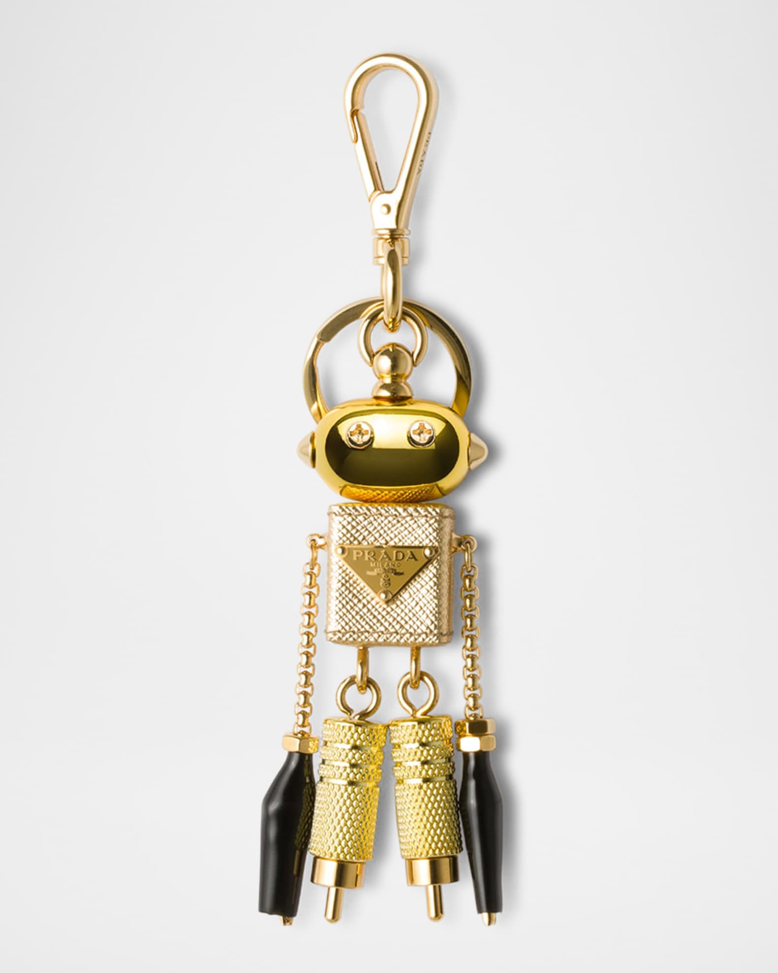 最適な価格 Charm Bag Leather Saffiano Robot Prada | Marcus Neiman 小物