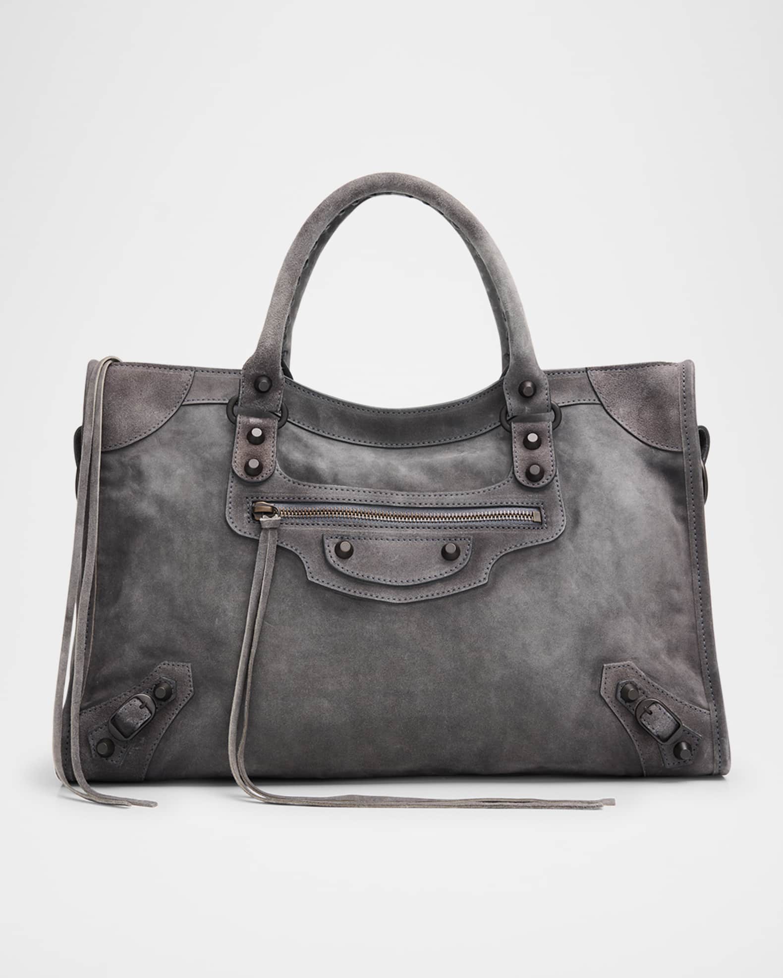 バッグ BALENCIAGA SUEDE STUDS LOGO TOTE BAG BALENCIAGA SUEDE STUDS LOGO TOTE BAG