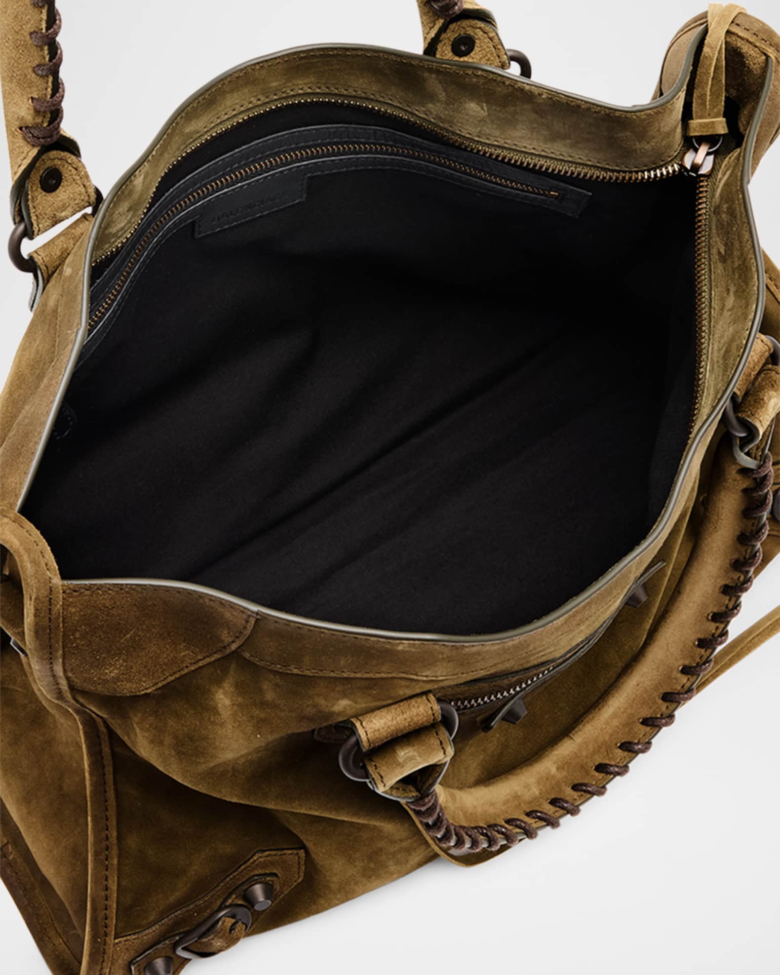 Balenciaga Le City Suede Medium Tote Bag | Neiman Marcus