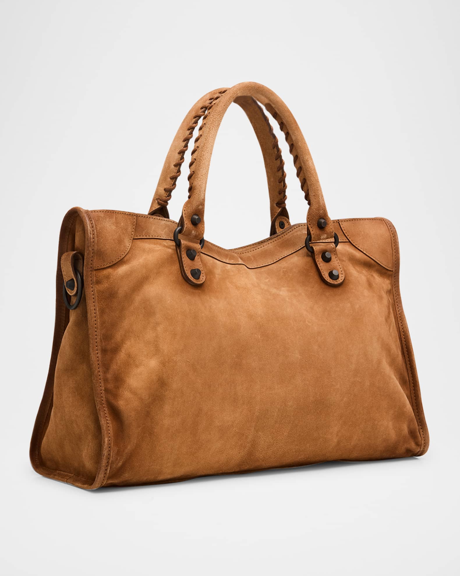 Balenciaga Le City Suede Medium Tote Bag | Neiman Marcus