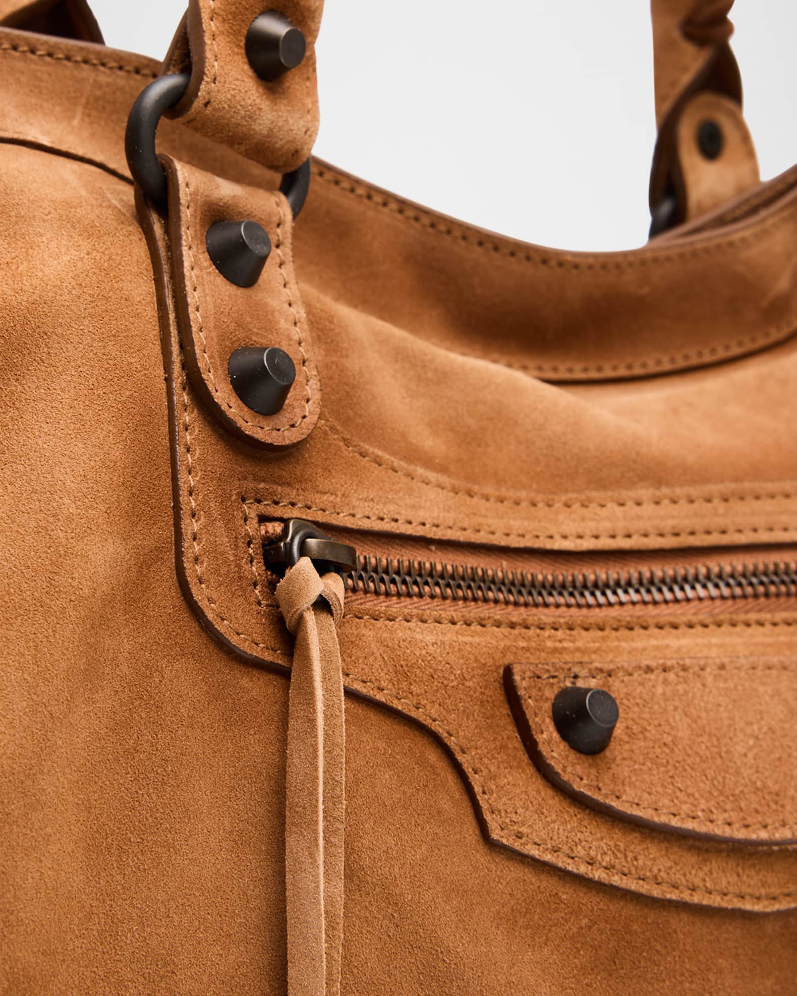 Balenciaga Le City Suede Medium Tote Bag | Neiman Marcus
