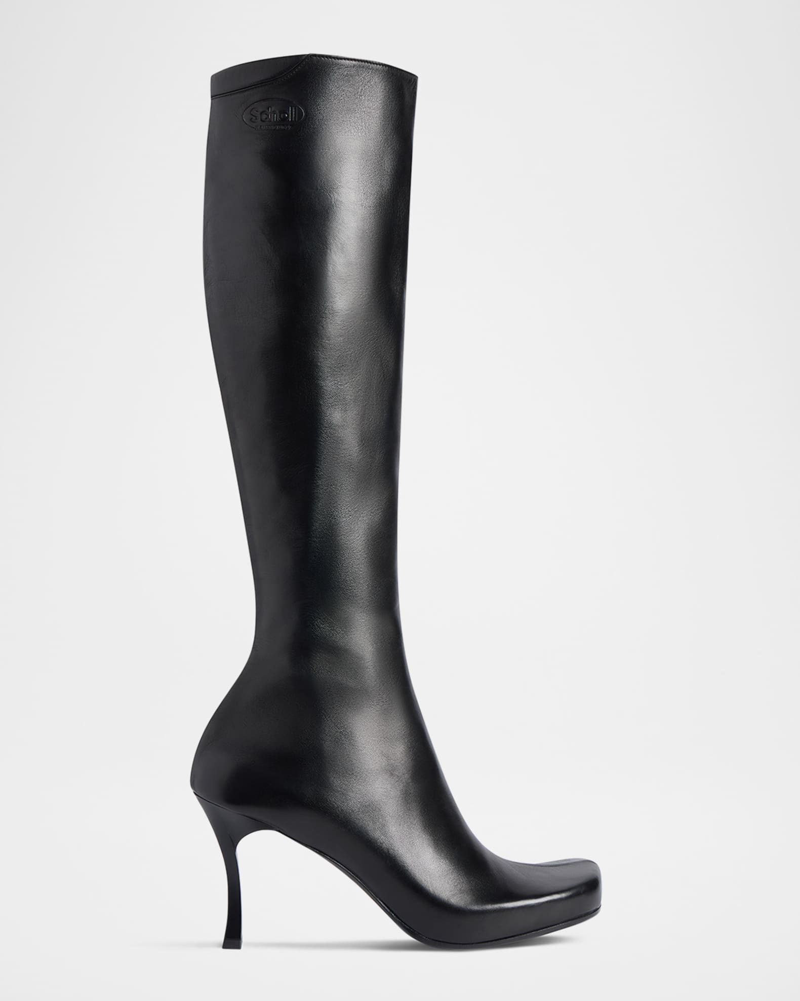 Balenciaga x Scholl Leather Knee-High Boots | Neiman Marcus