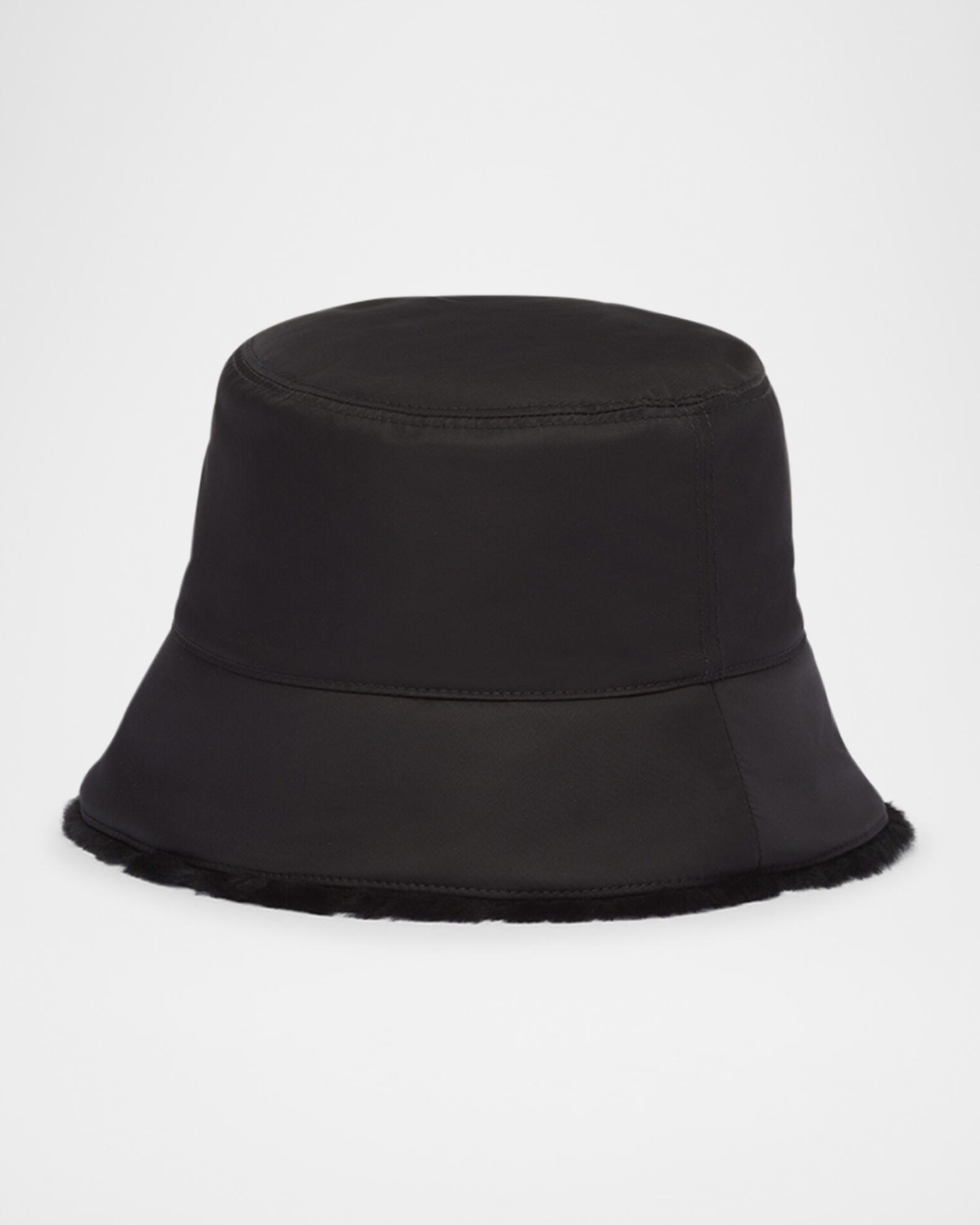 Prada Men's Re-Nylon And Lamb Shearling Bucket Hat | Neiman Marcus