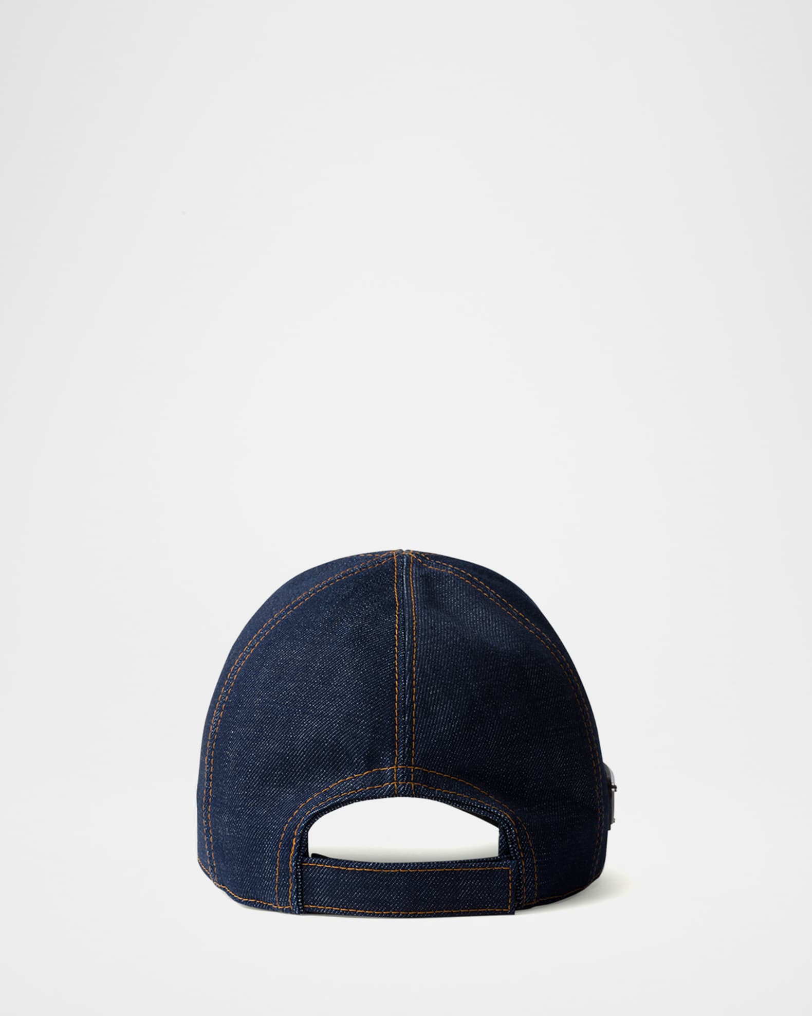 キャップ PRADA FW25 Denim baseball cap (1HC274AJ6 F0008) Navy Denim Baseball Cap | PRADA