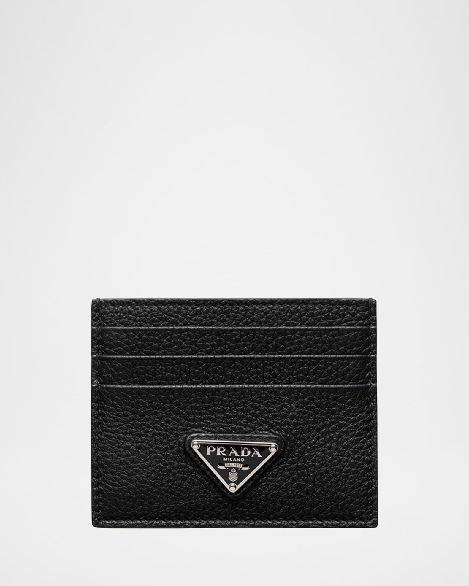 Men's Vitello Daino Leather Card Holder 0