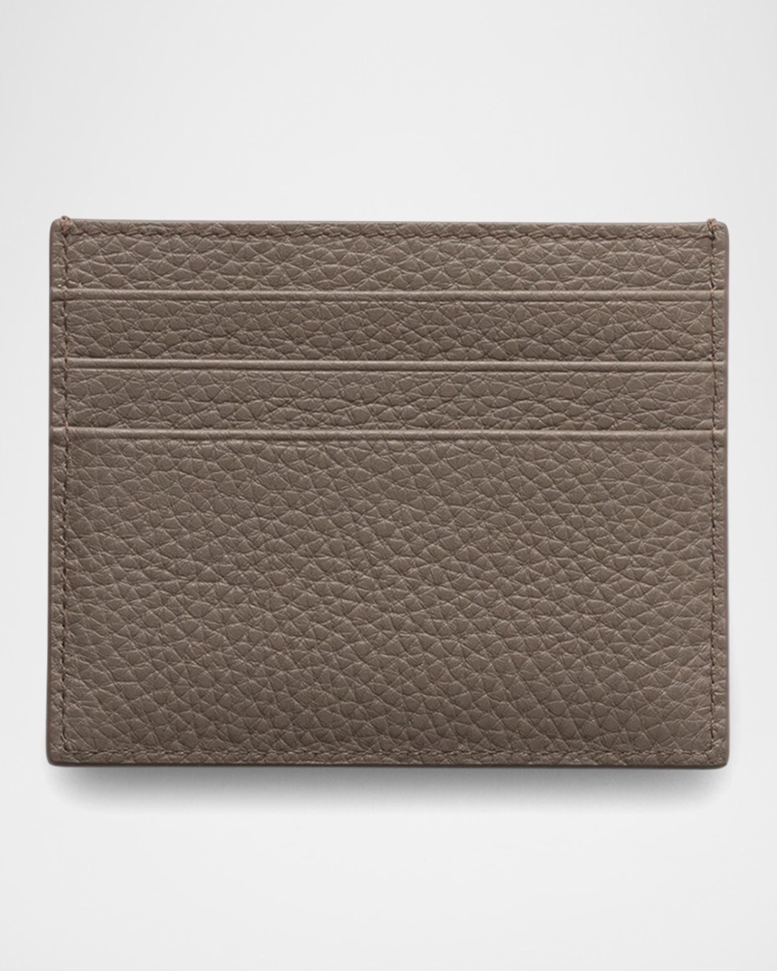 Prada Men's Vitello Daino Leather Card Holder | Neiman Marcus