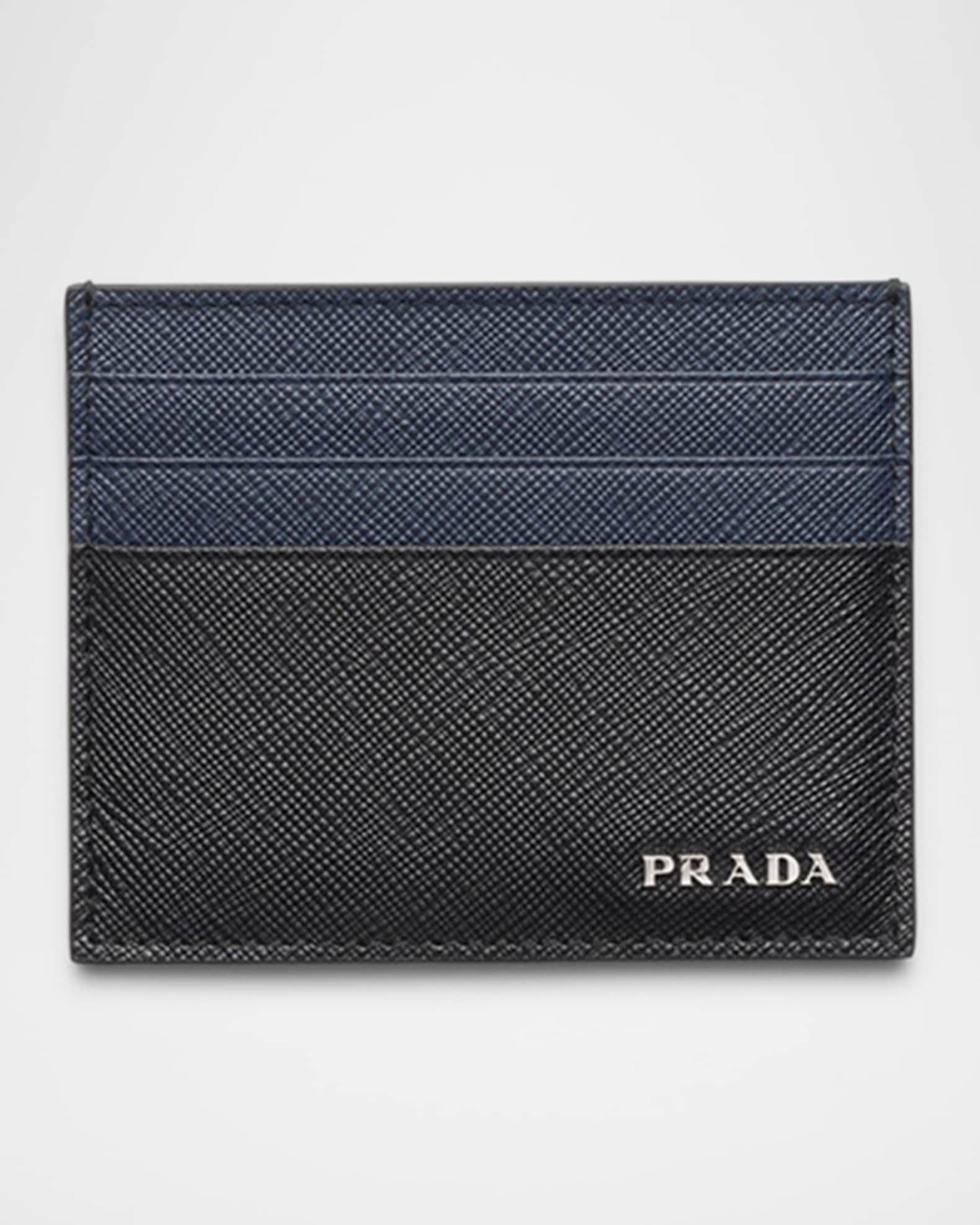 Prada Saffiano Leather Card Holder | Neiman Marcus