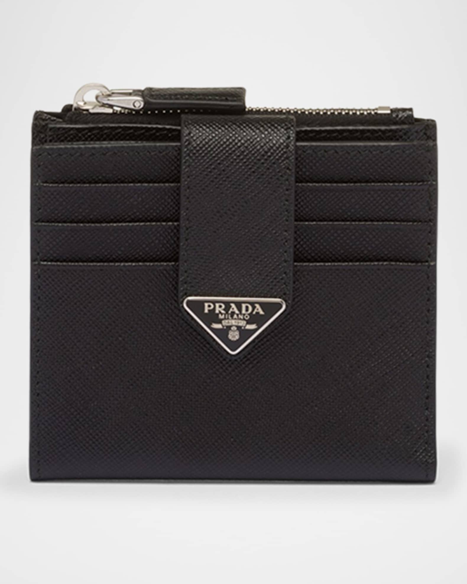 【PRADA】SAFFIANO WALLET Prada Small Saffiano Leather Wallet | Saks Fifth Avenue