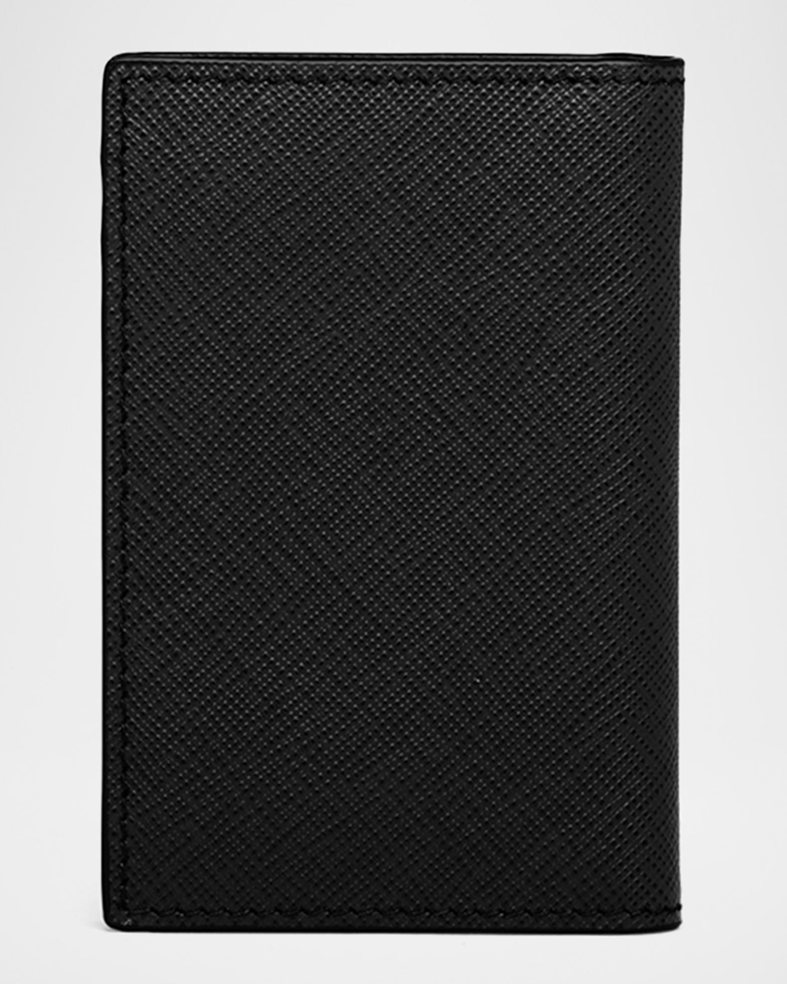 Prada Folding Saffiano Leather Card Holder | Neiman Marcus