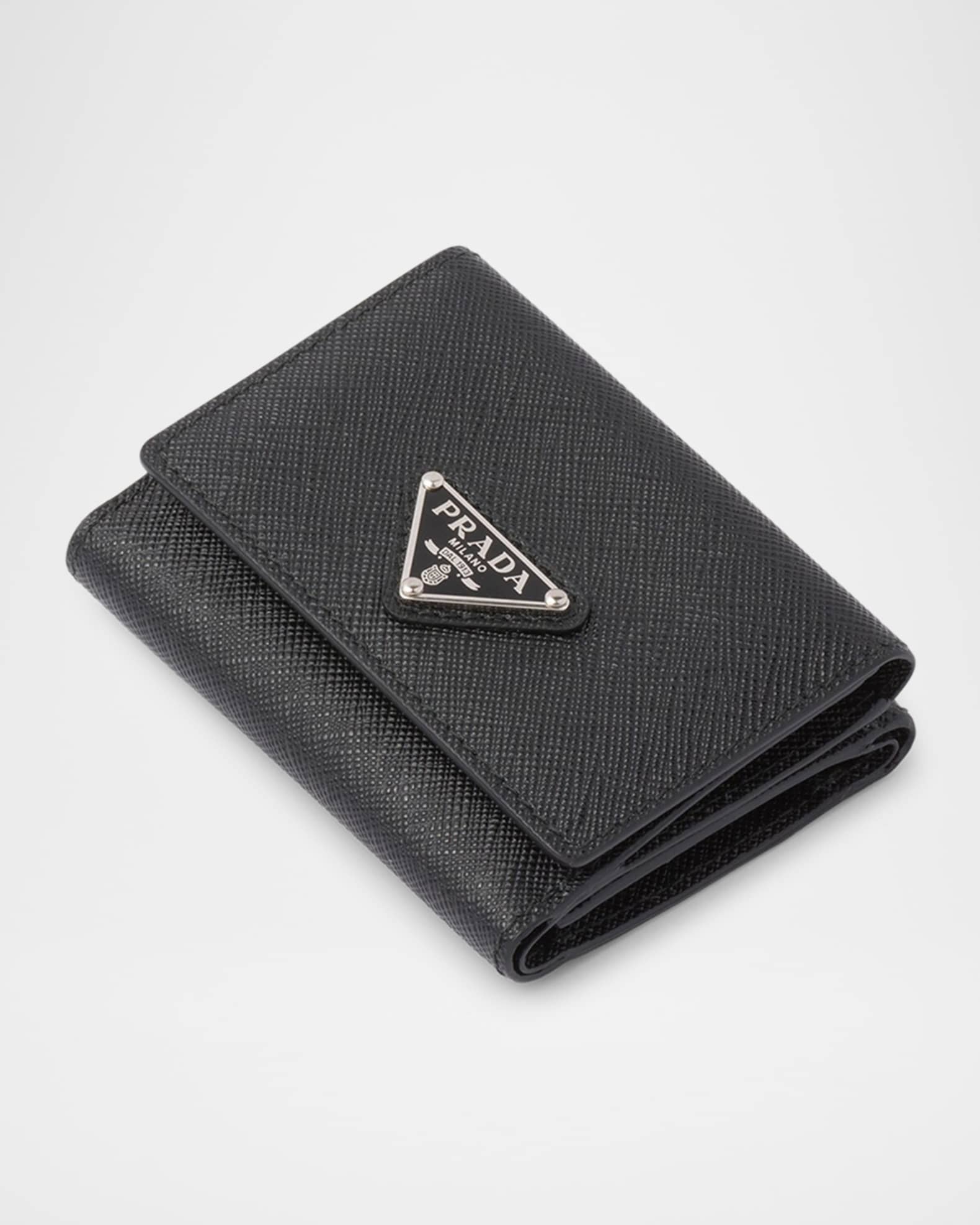 Prada Men's Small Saffiano Leather Trifold Wallet | Neiman